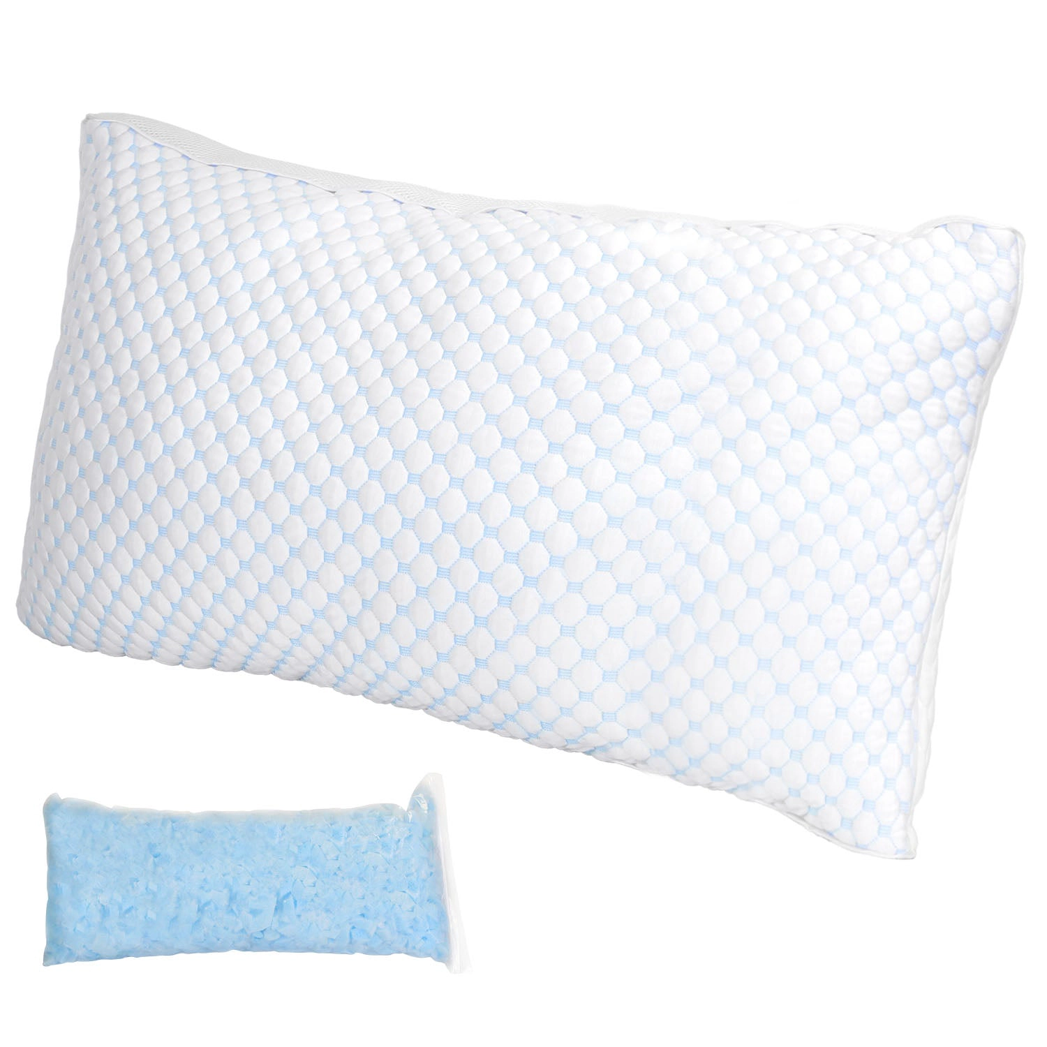 NEW Home Unisex Adjustable Shredded Memory Foam Pillow