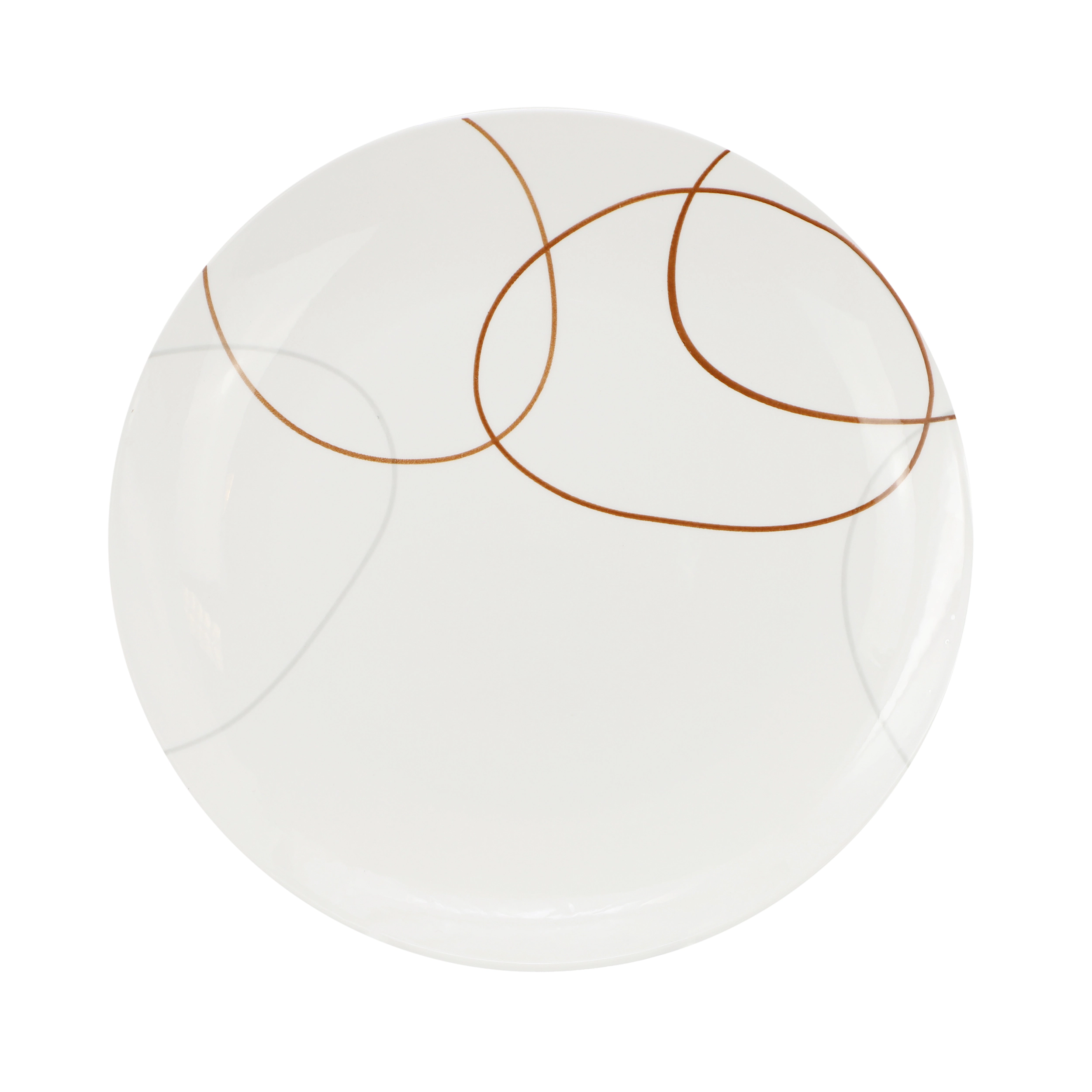 Elama Sydney Piece Porcelain Double Bowl Dinnerware Set