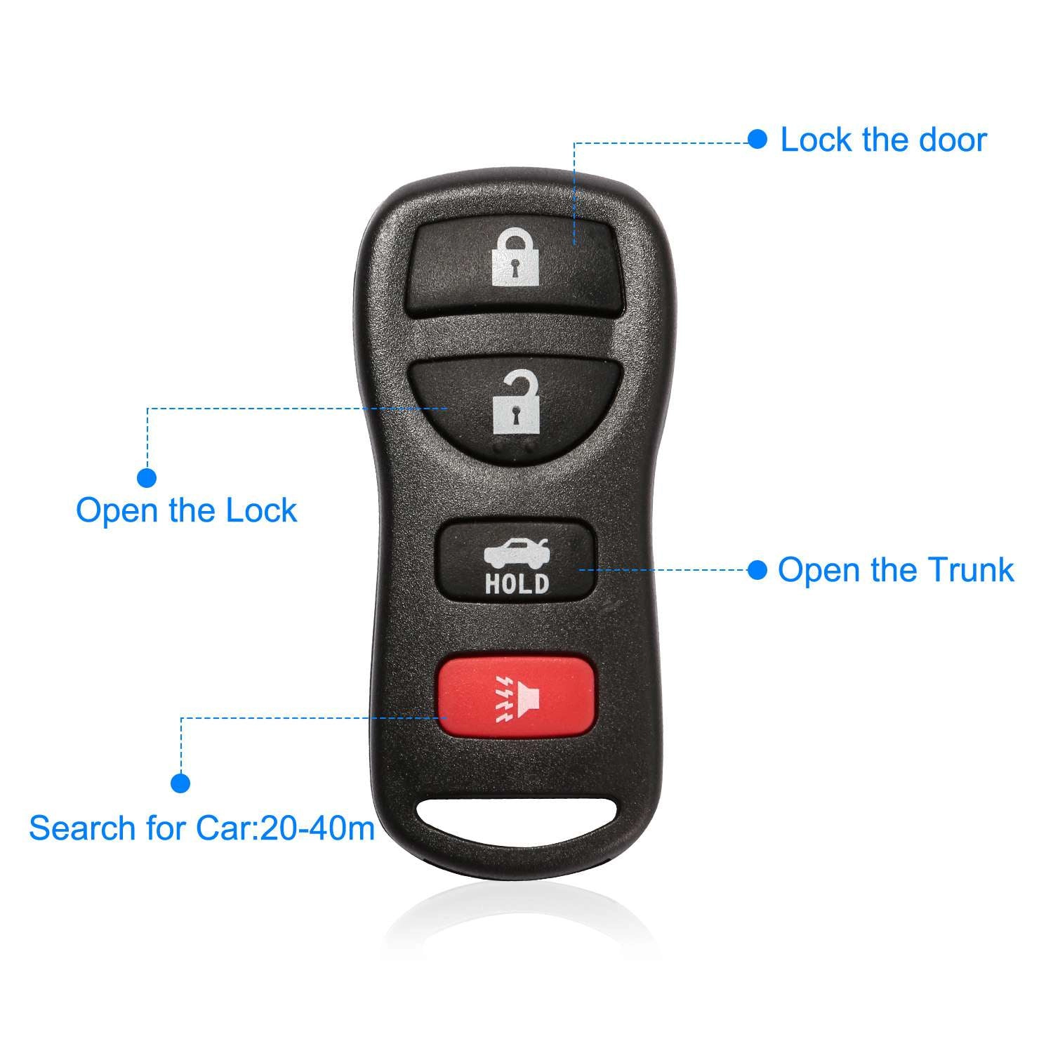 GBruno 2-Pack Key Fob For 2002-2006 Nissan Altima