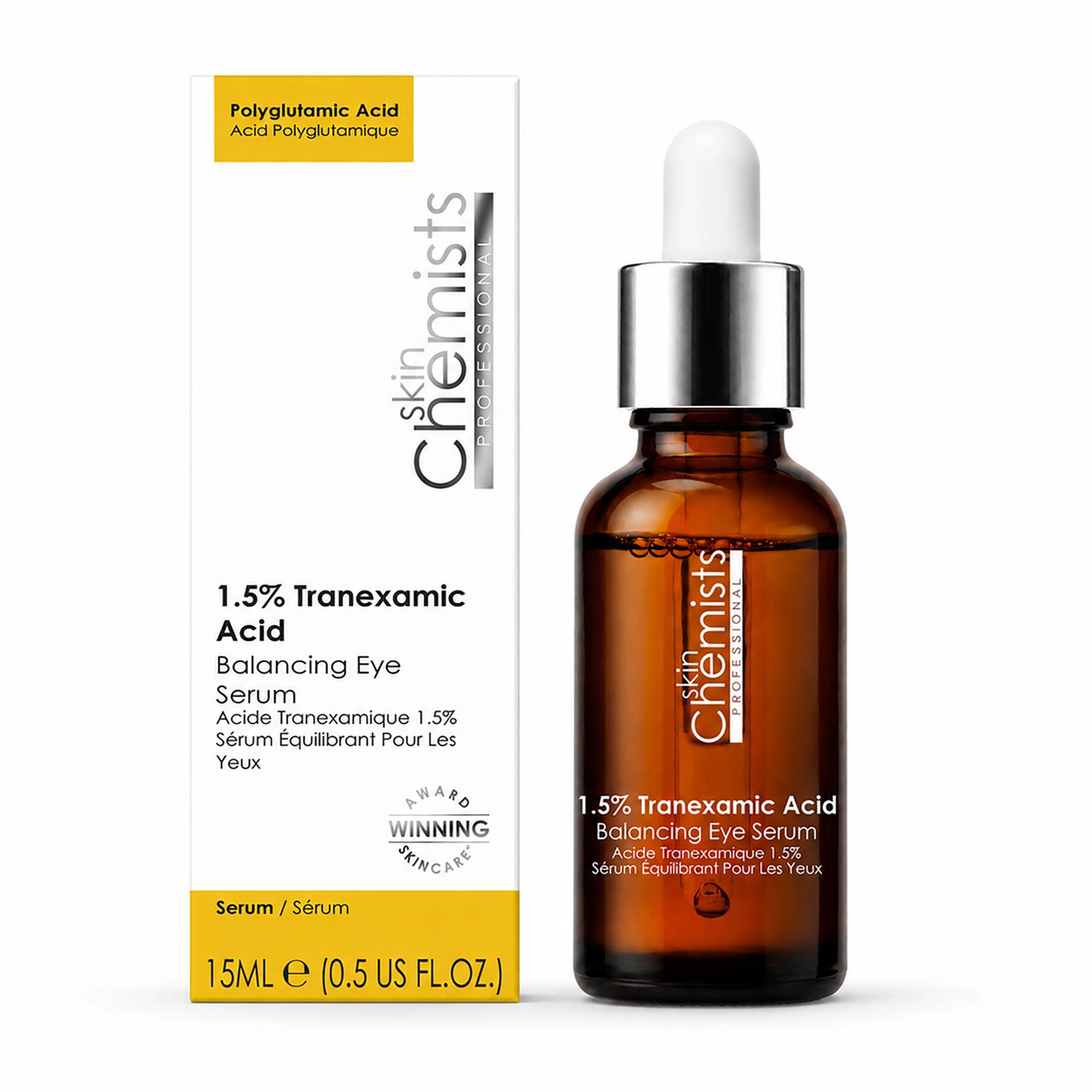 skinChemists 1.5% Tranexamic Acid Balancing Eye Serum 15ml - Anti-Aging Brightening