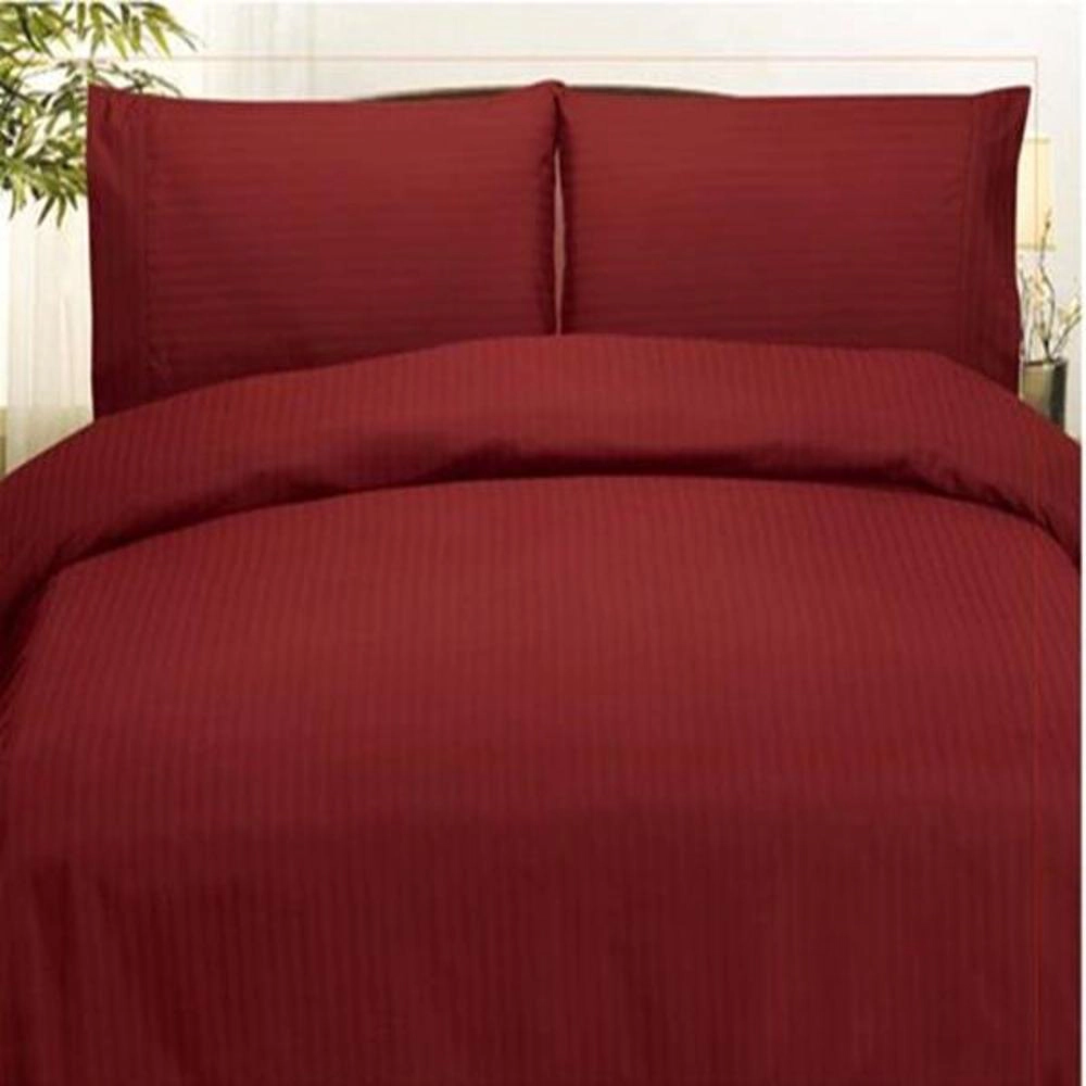 Plazatex Embossed Dobby Stripe 90GSM Microfiber Sheet Set - Twin 39x75