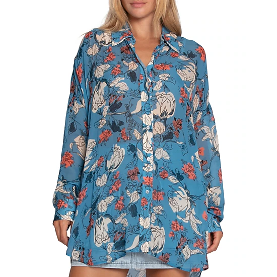 Belle & Bloom Womens Because You Move Me Oversized Shirt