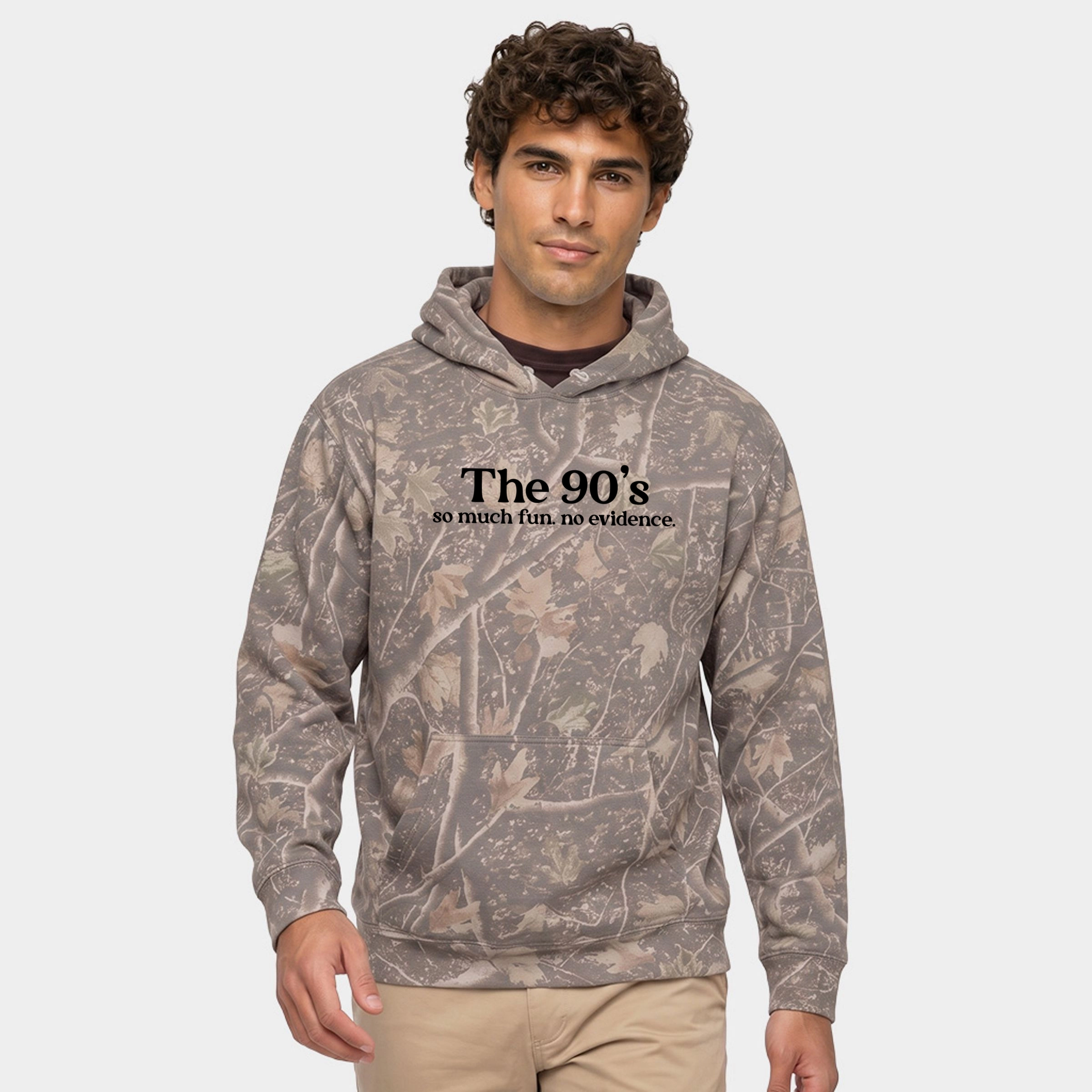 Simply Sage Market - Men's Camo Hoodie The 90's So Much Fun