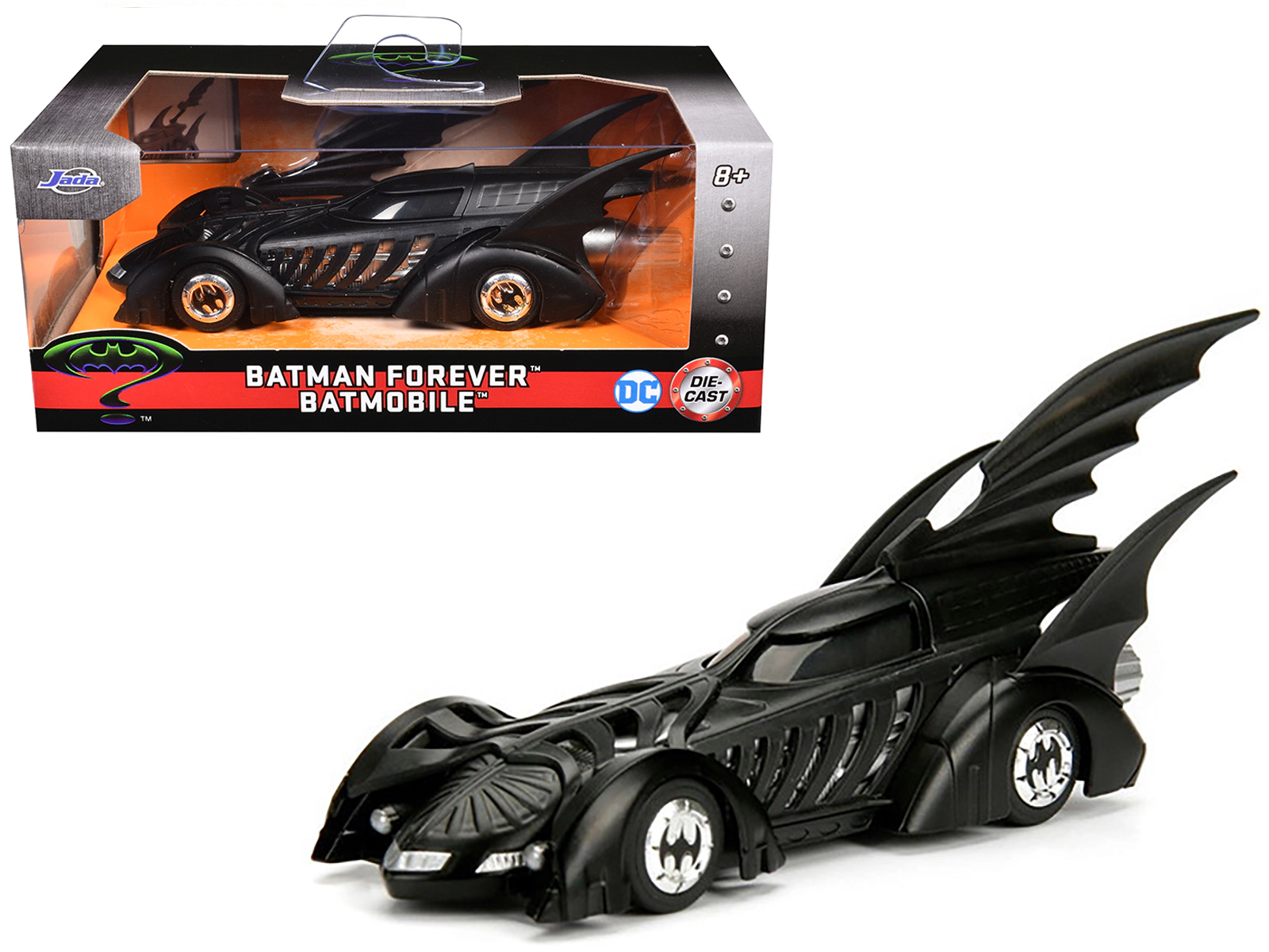 Jada Batmobile Black "Batman Forever" (1995) Movie "Hollywood Rides" Series 1/32 Diecast Model Car by Jada
