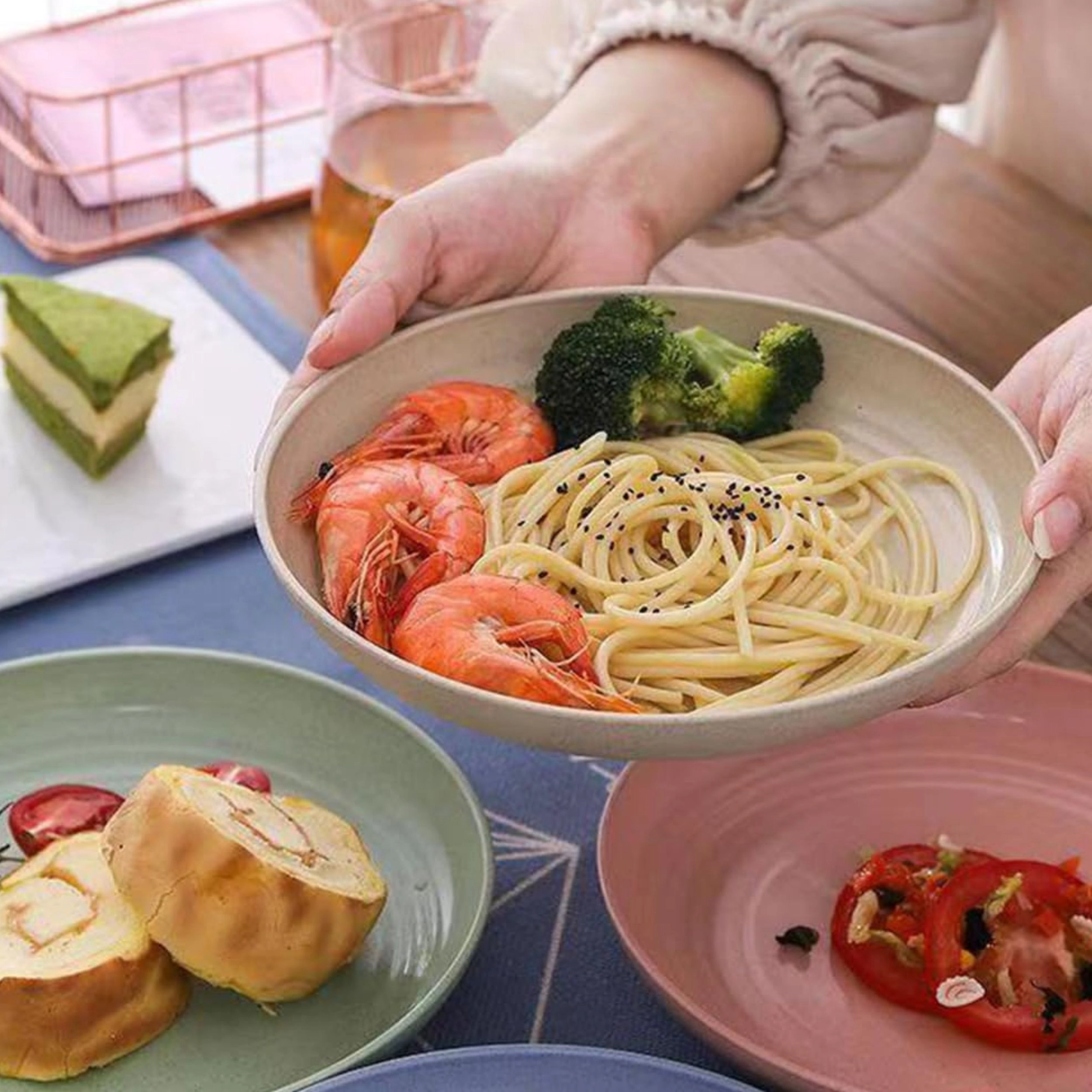 Stock Preferred 9 Inch Wheat Straw Dinner Plates Set of 4