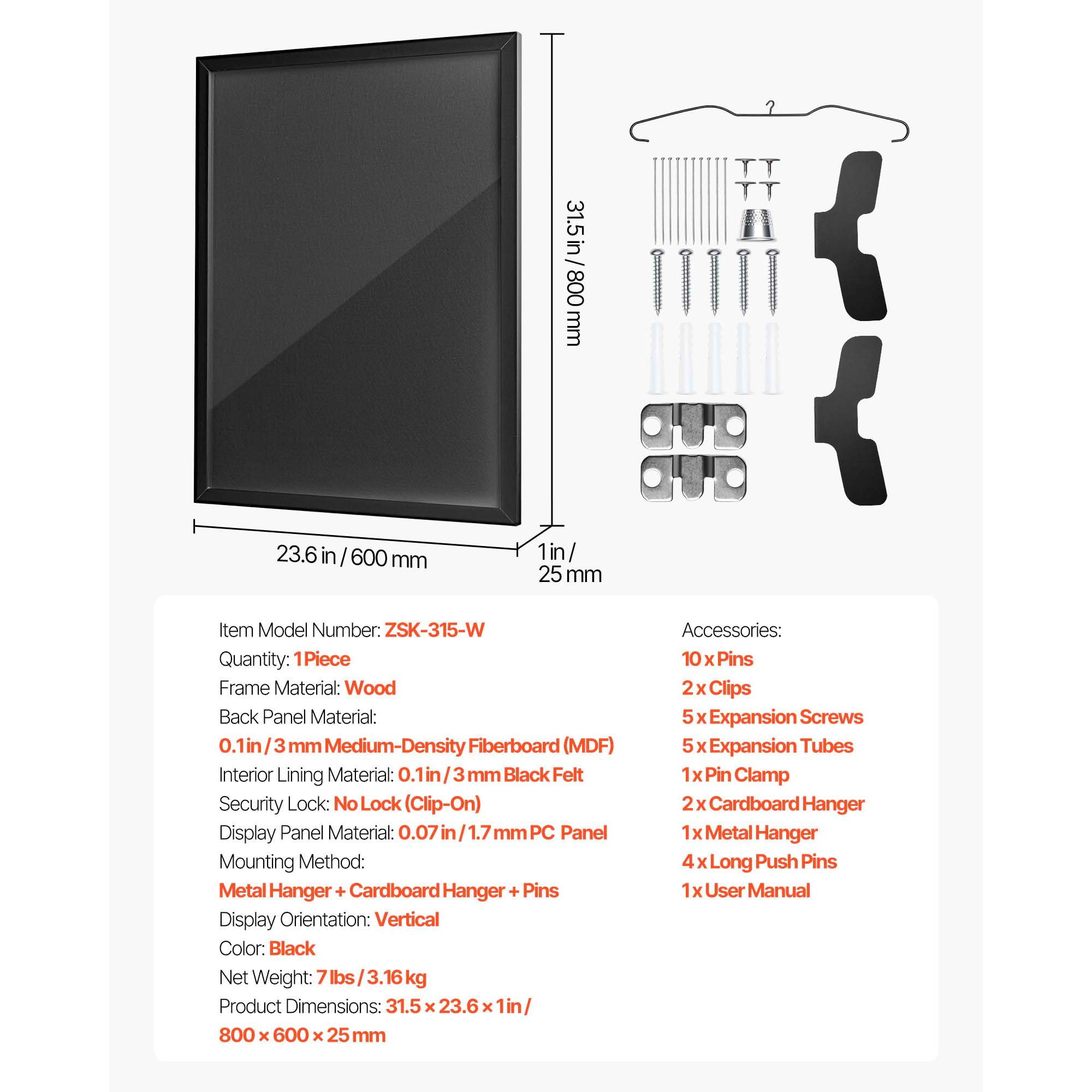 HONGGE Jersey Frame Display Case Wooden Sport Jersey Shadow Box with 98% UV Protection PC Panel and Hanger Magnetic