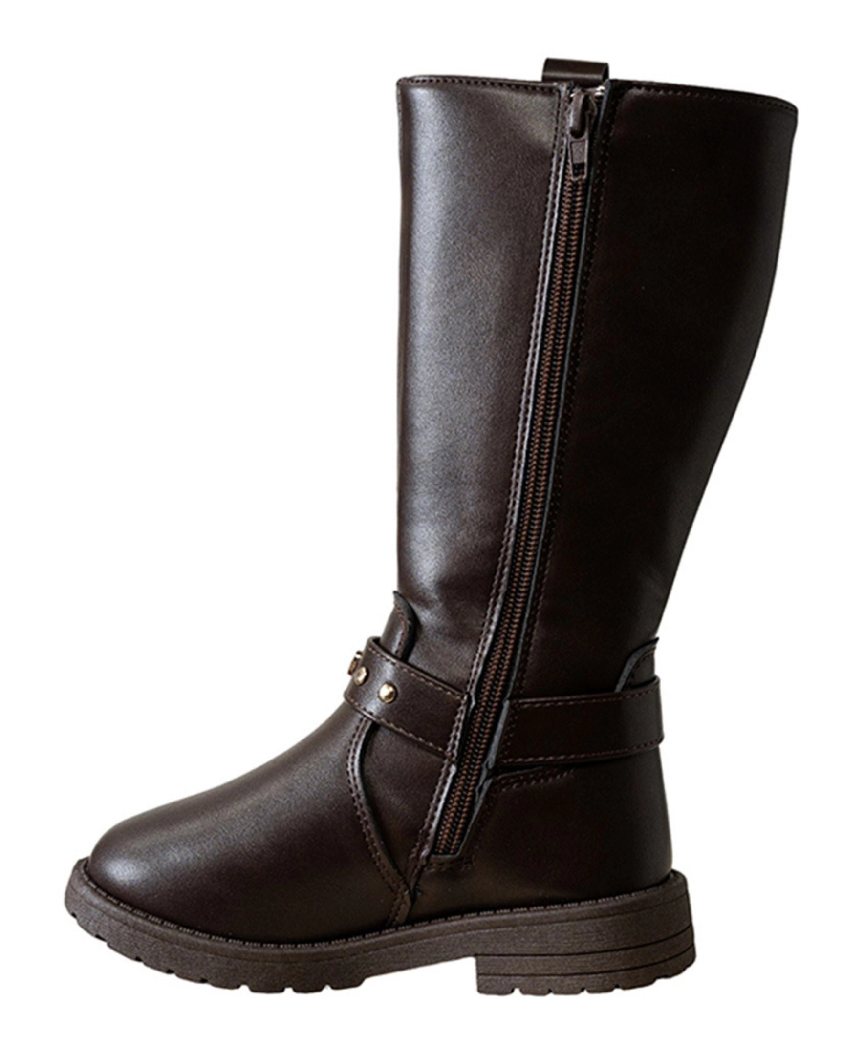 Bebe Girl's Rider Boot with Metallic Charms and Studs