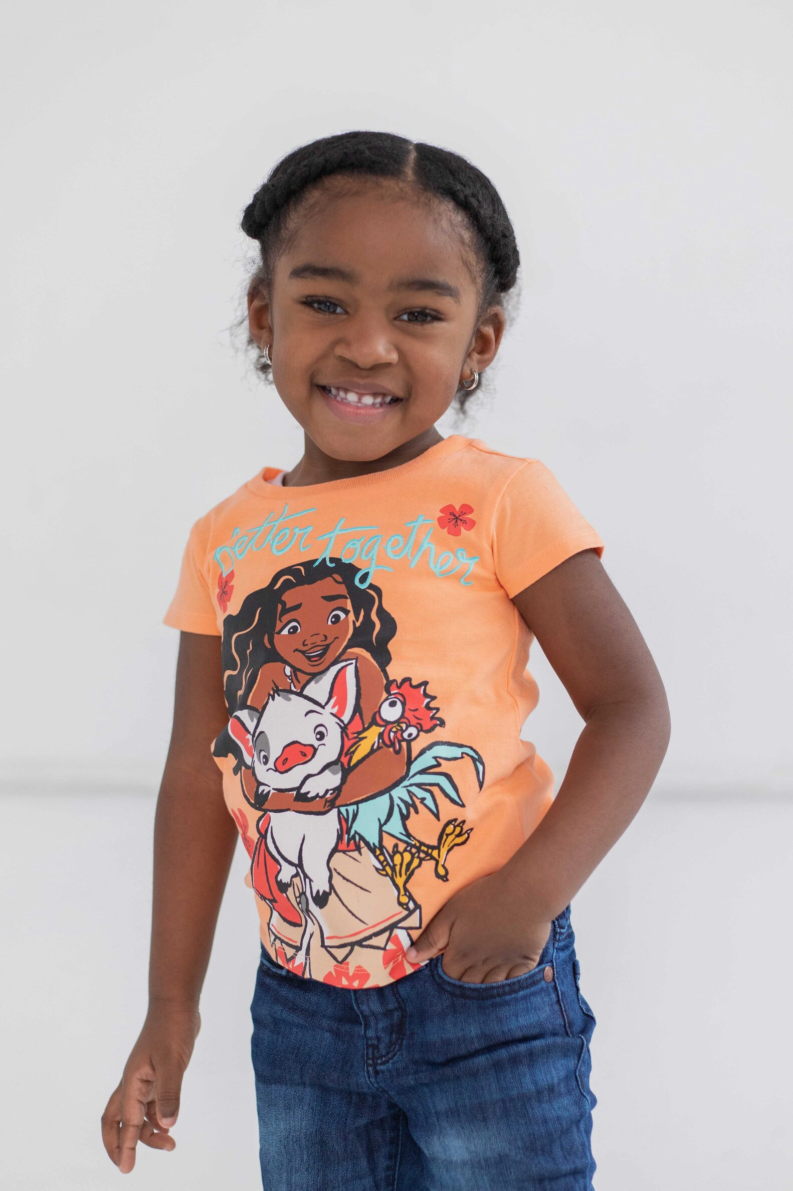 Disney Girls' 3-Pack Short Sleeve T-Shirts