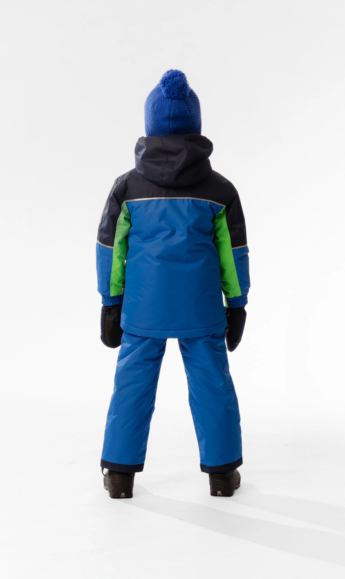 Deux par Boys Colorblock Lightweight Two Piece Snowsuit with Hooded Jacket and Snow Pants