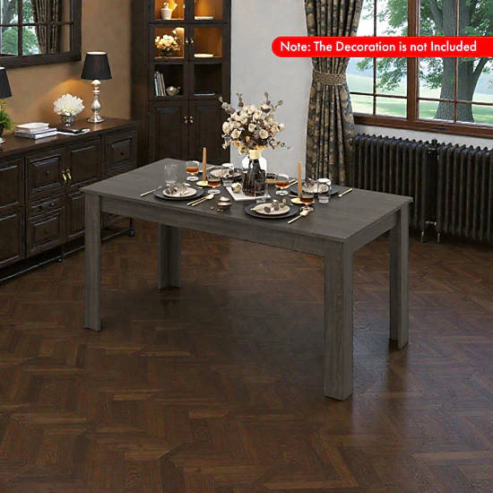 Hivvago Sleek 63-Inch Rectangular Kitchen Dining Table