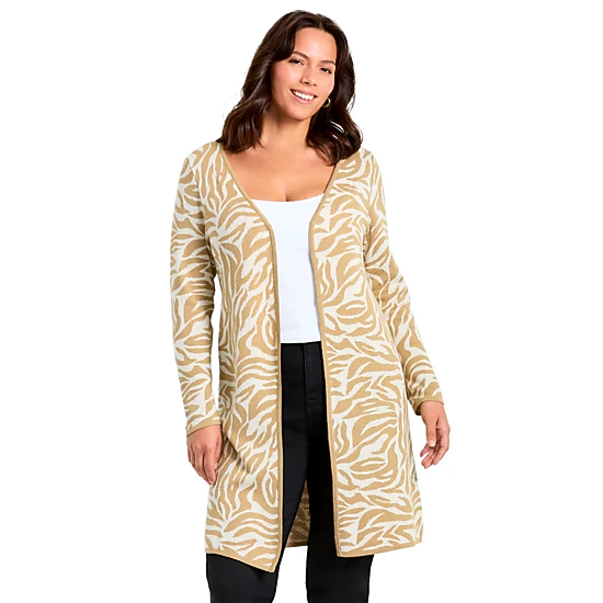 Avenue Women's Plus Size Open Front Sweater Cardigan