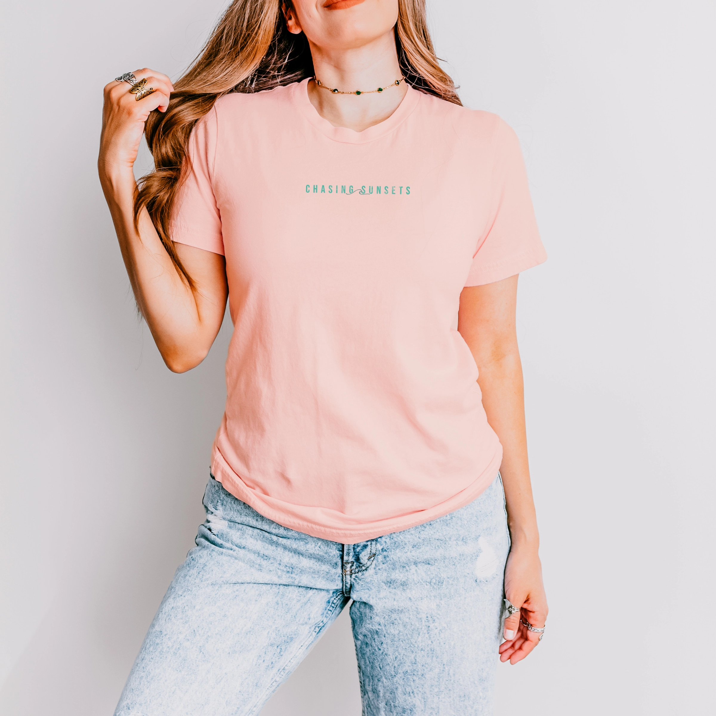 Simply Sage Market - Chasing Sunsets Waves Women's Short Sleeve Graphic T-Shirt
