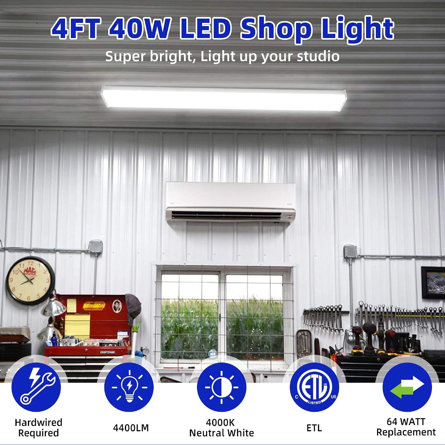 Hykolity Kitchen/Office Ceiling Light