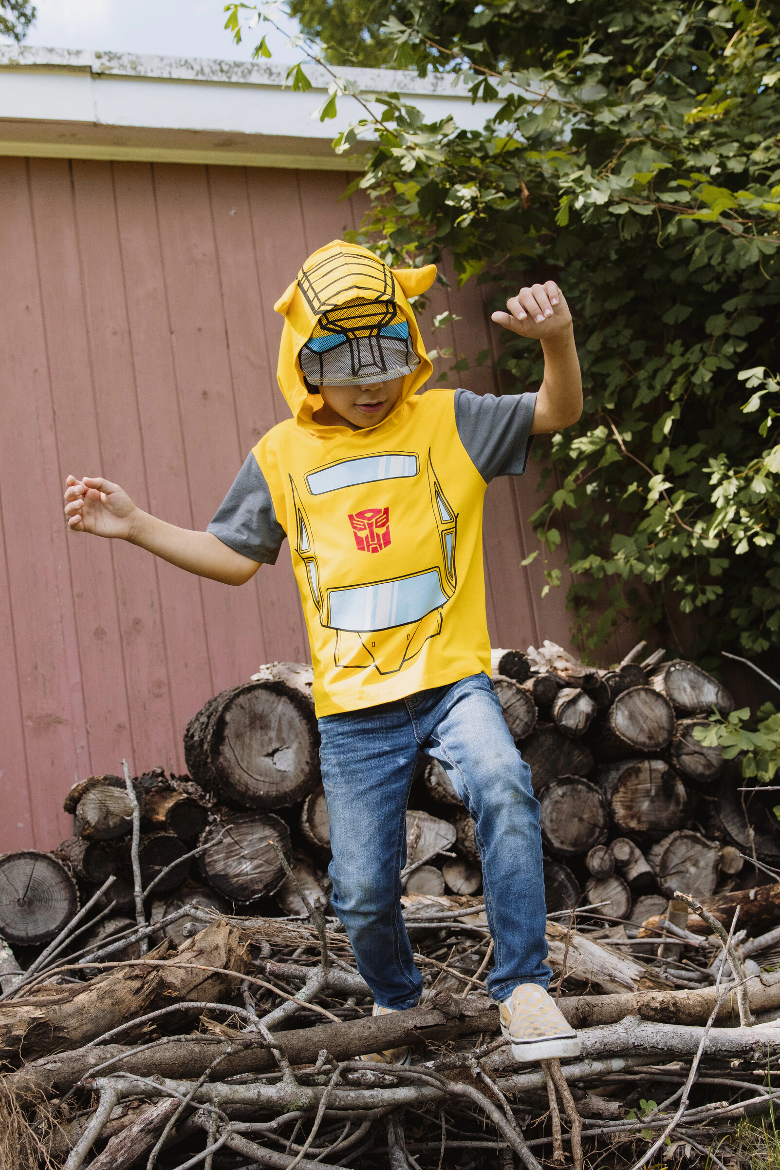 Transformers Boys' Cosplay Hooded T-Shirt