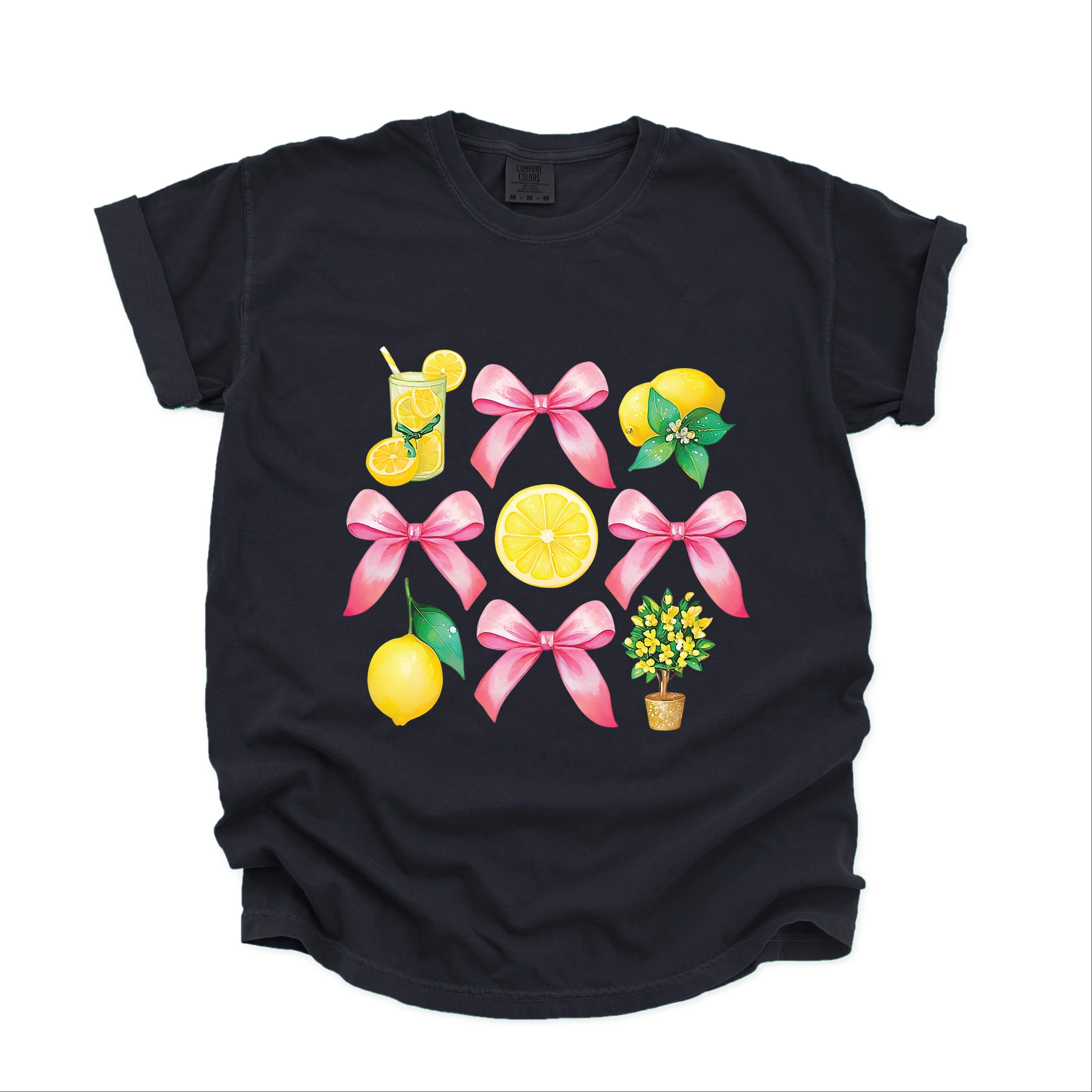 Simply Sage Market - Coquette Lemonade Chart Women's Garment Dyed Graphic T-Shirt