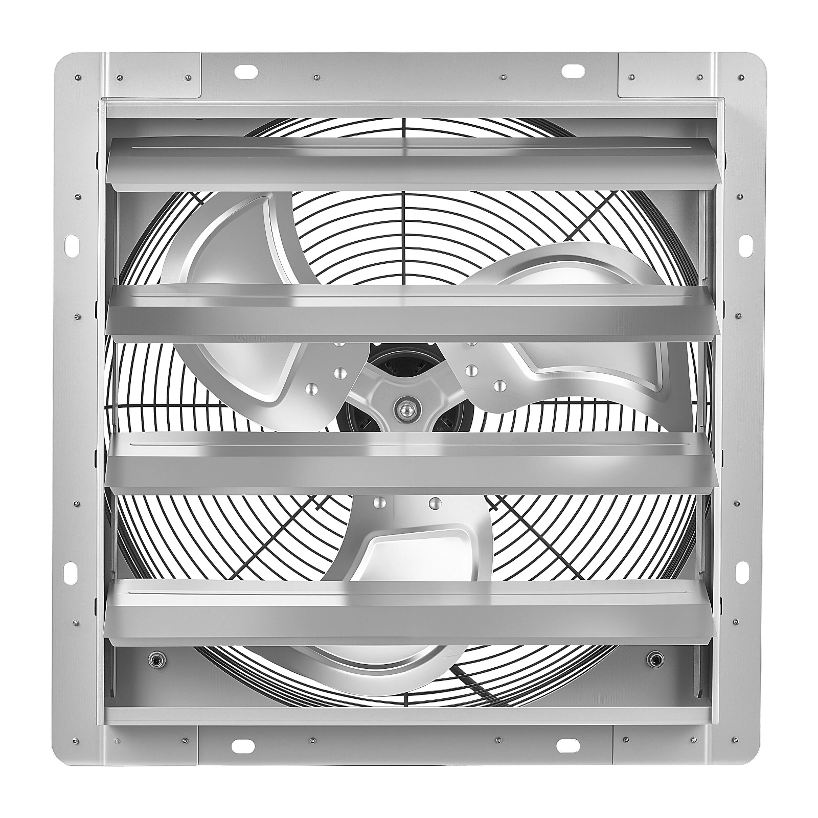 HONGGE Shutter Exhaust Fan Wall Mounted Automatic Louvers Sturdy Steel Housing Low Noise AC Motor Ventilation and