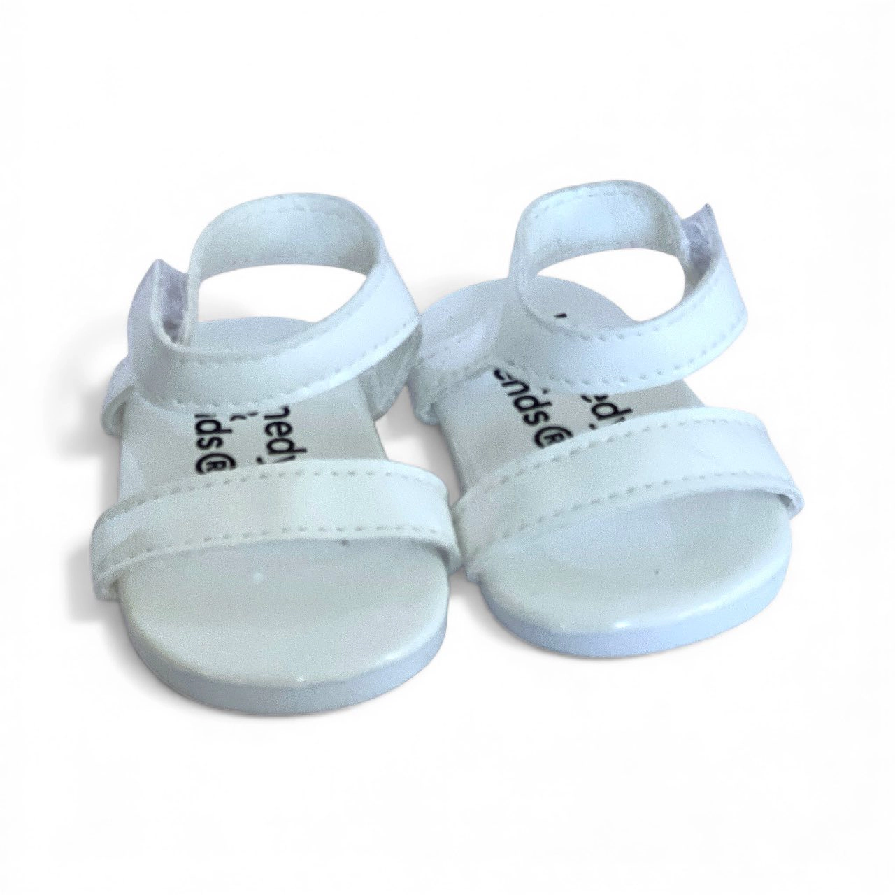 MBD® Girl Doll White Summer Sandals fits 18 inch Kennedy and Friends Dolls