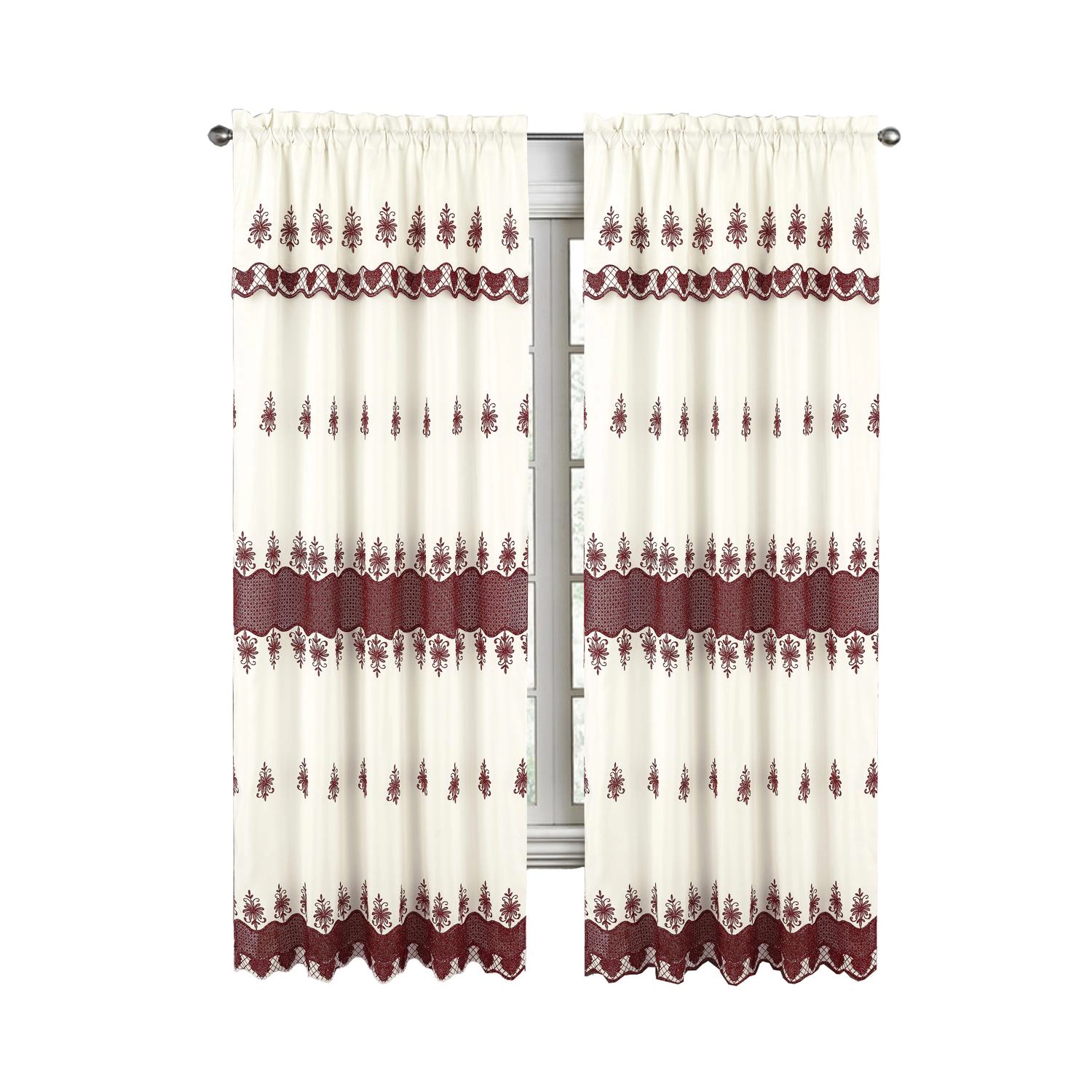 RT Designers Collection Nikki Premium Rod Pocket Curtain Panel 54" x 84" Aqua