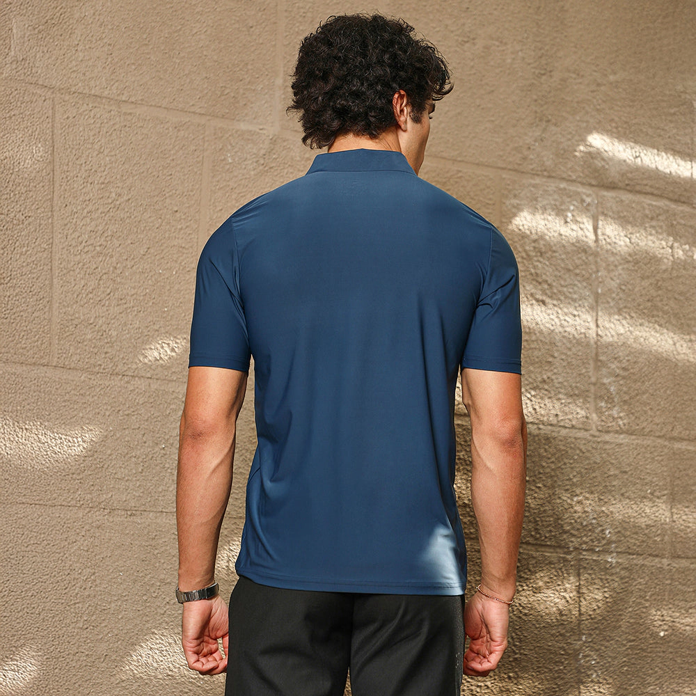 Seamless Solid Polo T-Shirt