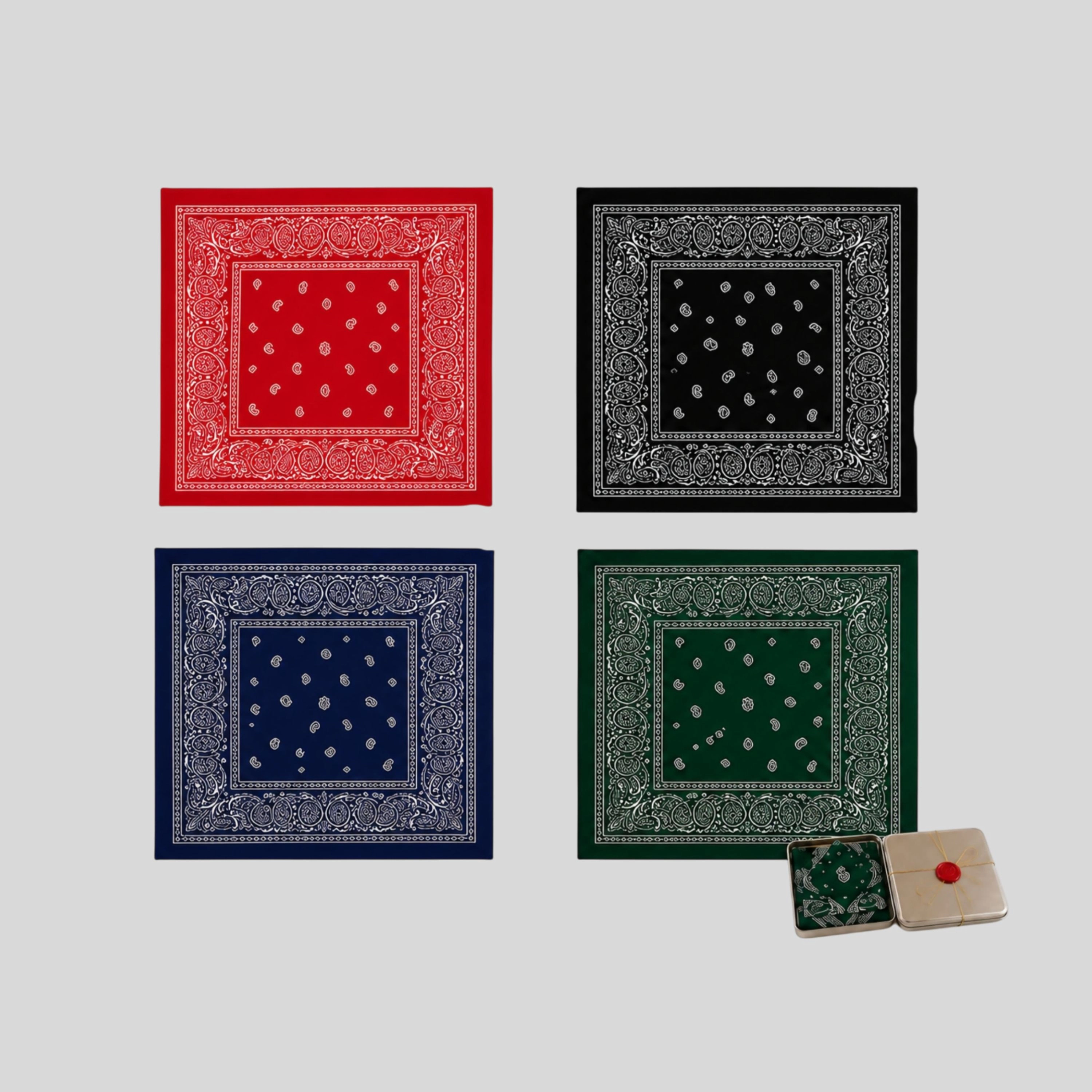 Wear Sierra Cotton Scarf 4-Piece Accessories Set