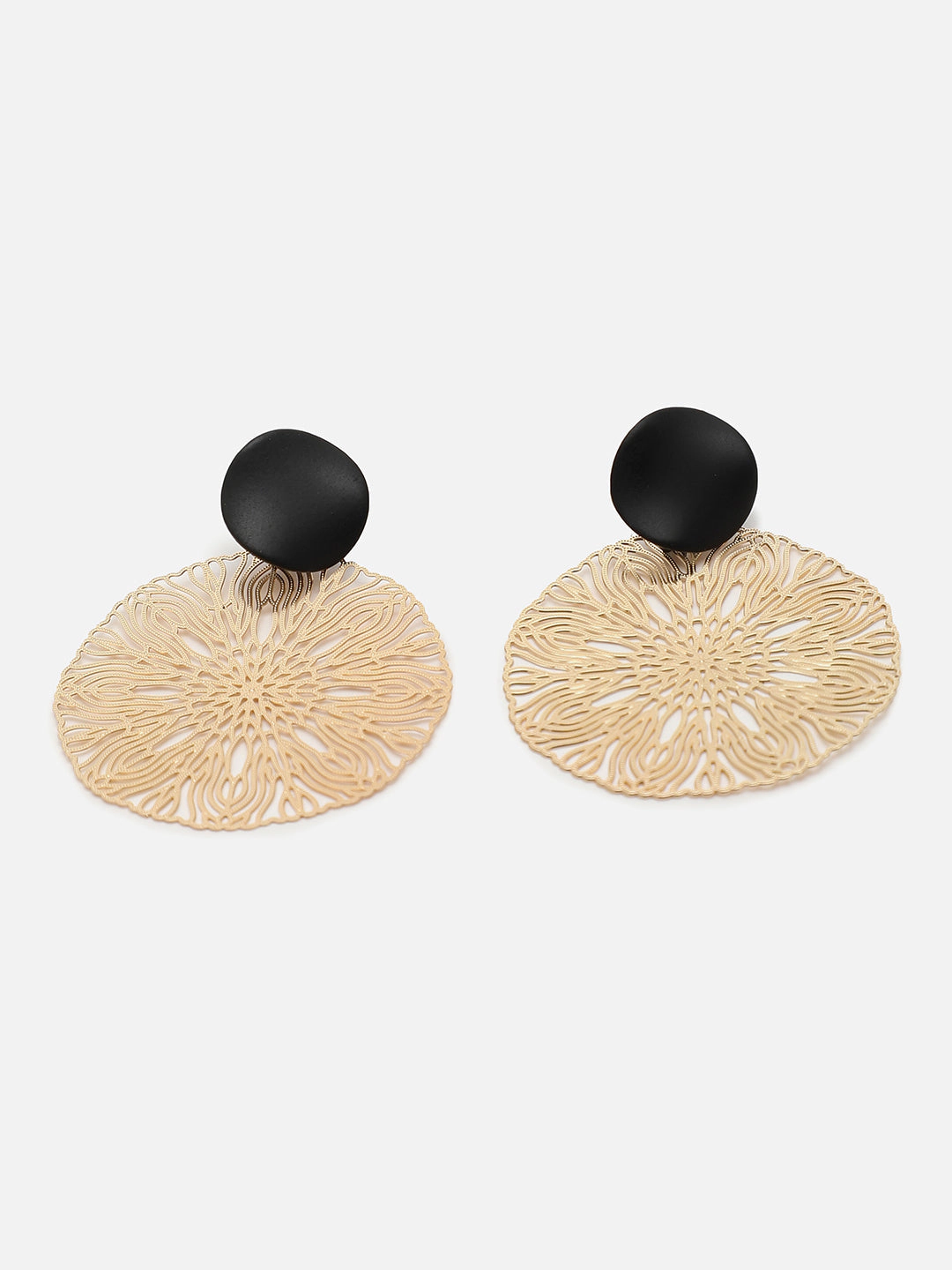 SOHI Women's Gold Plated Designer Stone Drop Earring