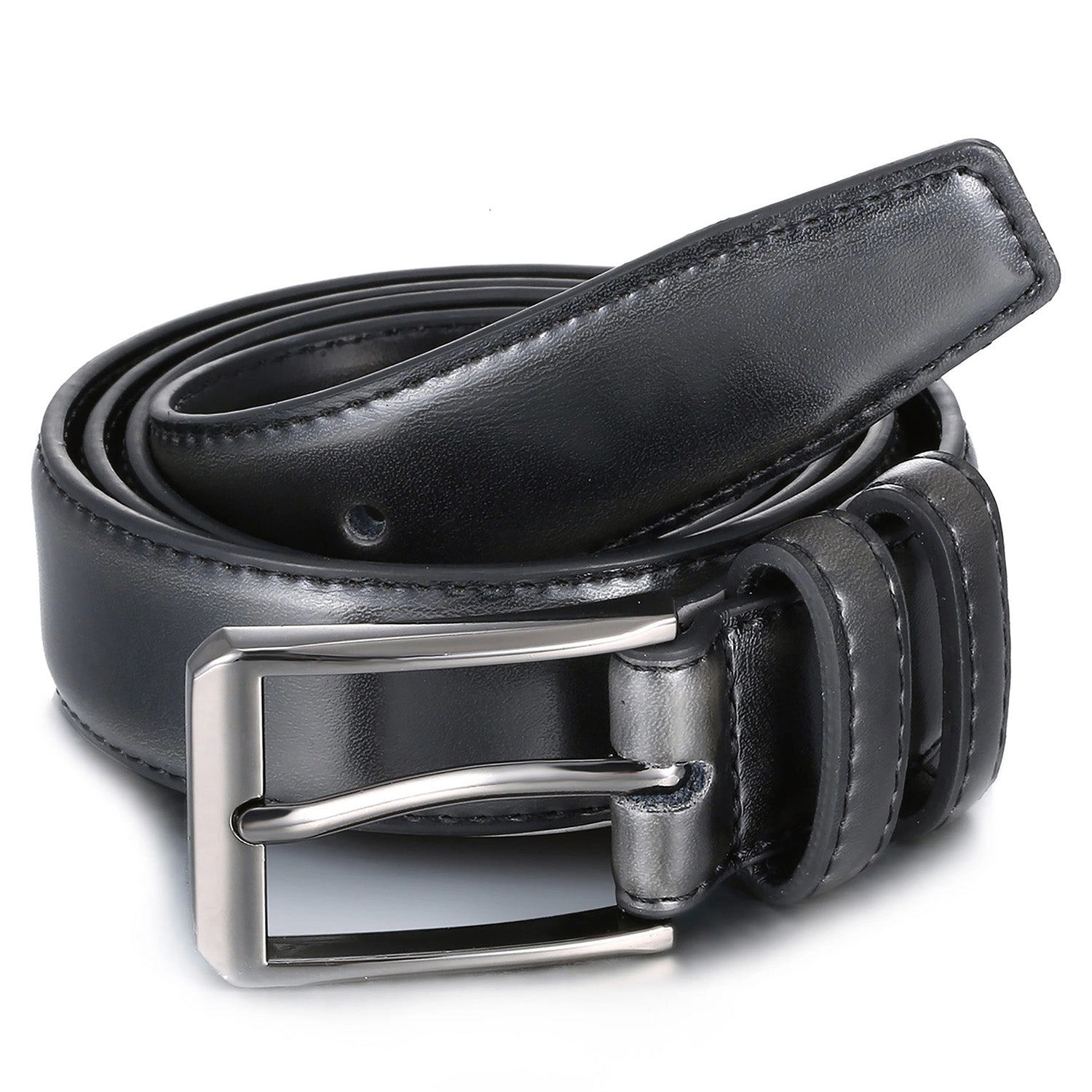 Gallery Seven Men's Traditional Leather Dress Belt