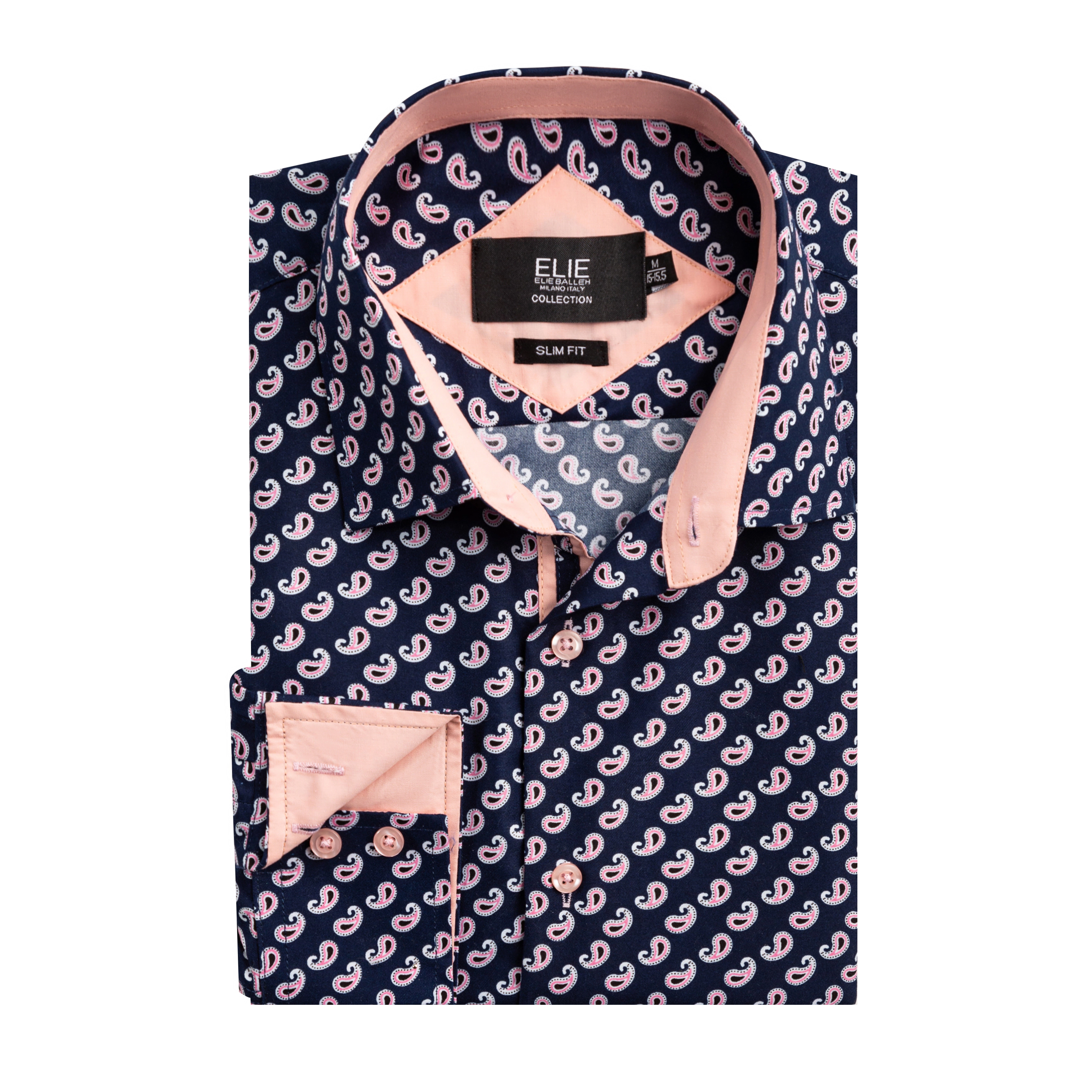 Elie Balleh Boys Slim Fit Boys' Paisley Button-Down Shirt