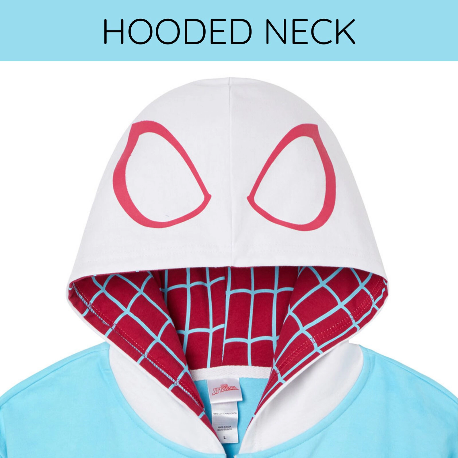 Marvel Spider-Man Cosplay Fleece Zip-Up Hoodie