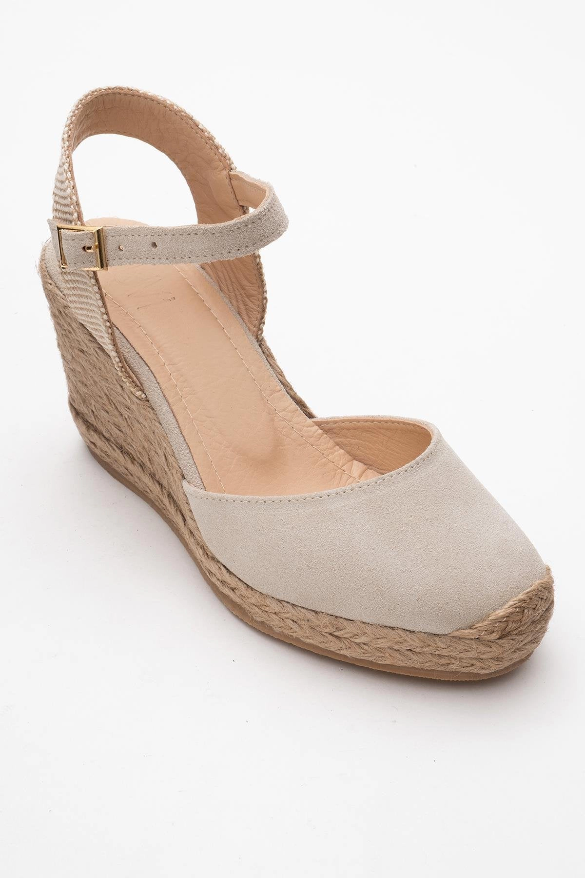 Forever & Always Womens Sinta Suede Leather Platform Espadrille