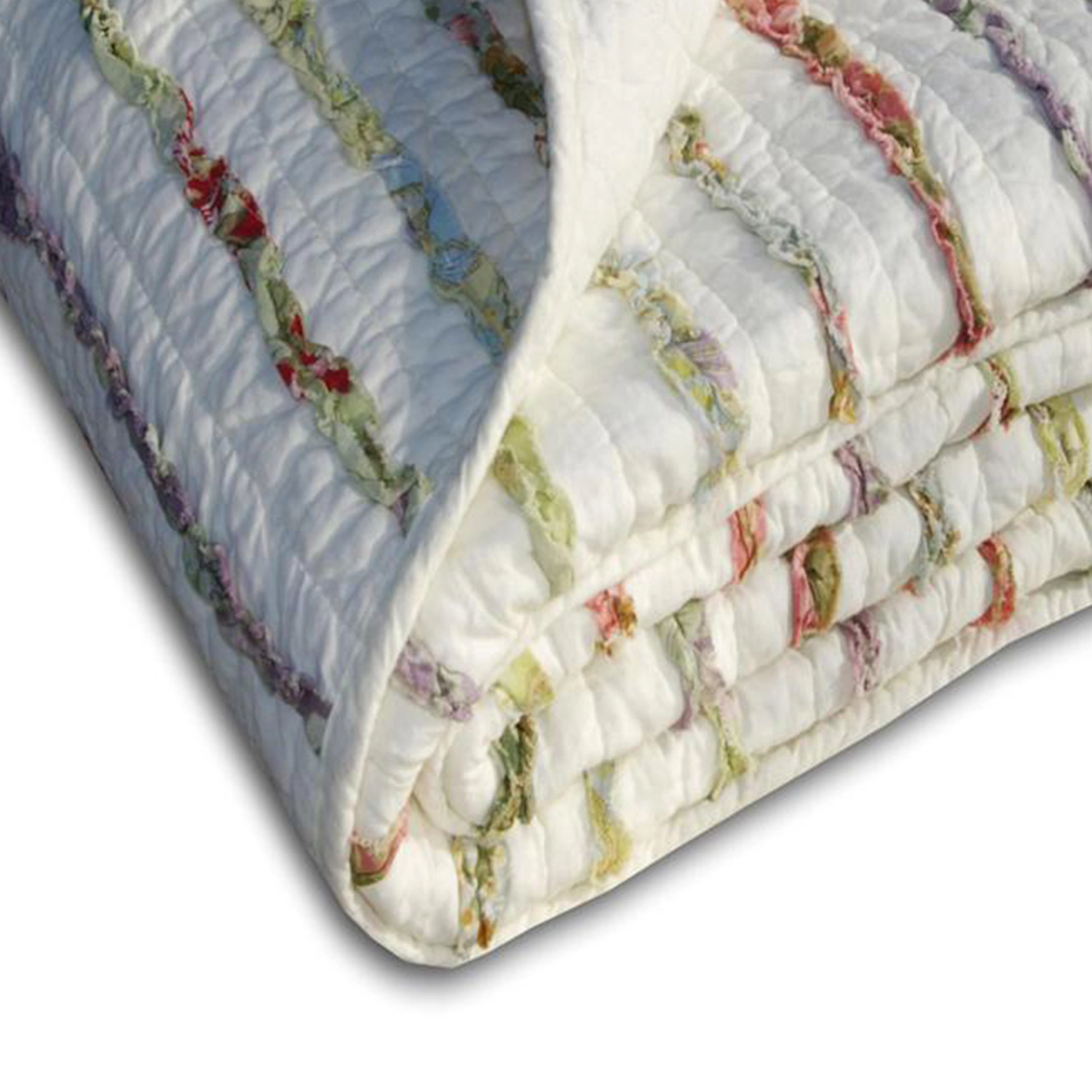 Greenland Home Fashion Bella Ruffle Accessory Throw Blanket - Multi 50x60"