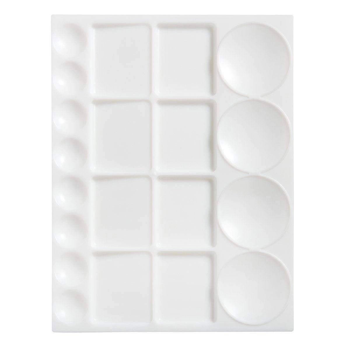 KINGART 20-Well Plastic Artist Palette 13 x 10 in