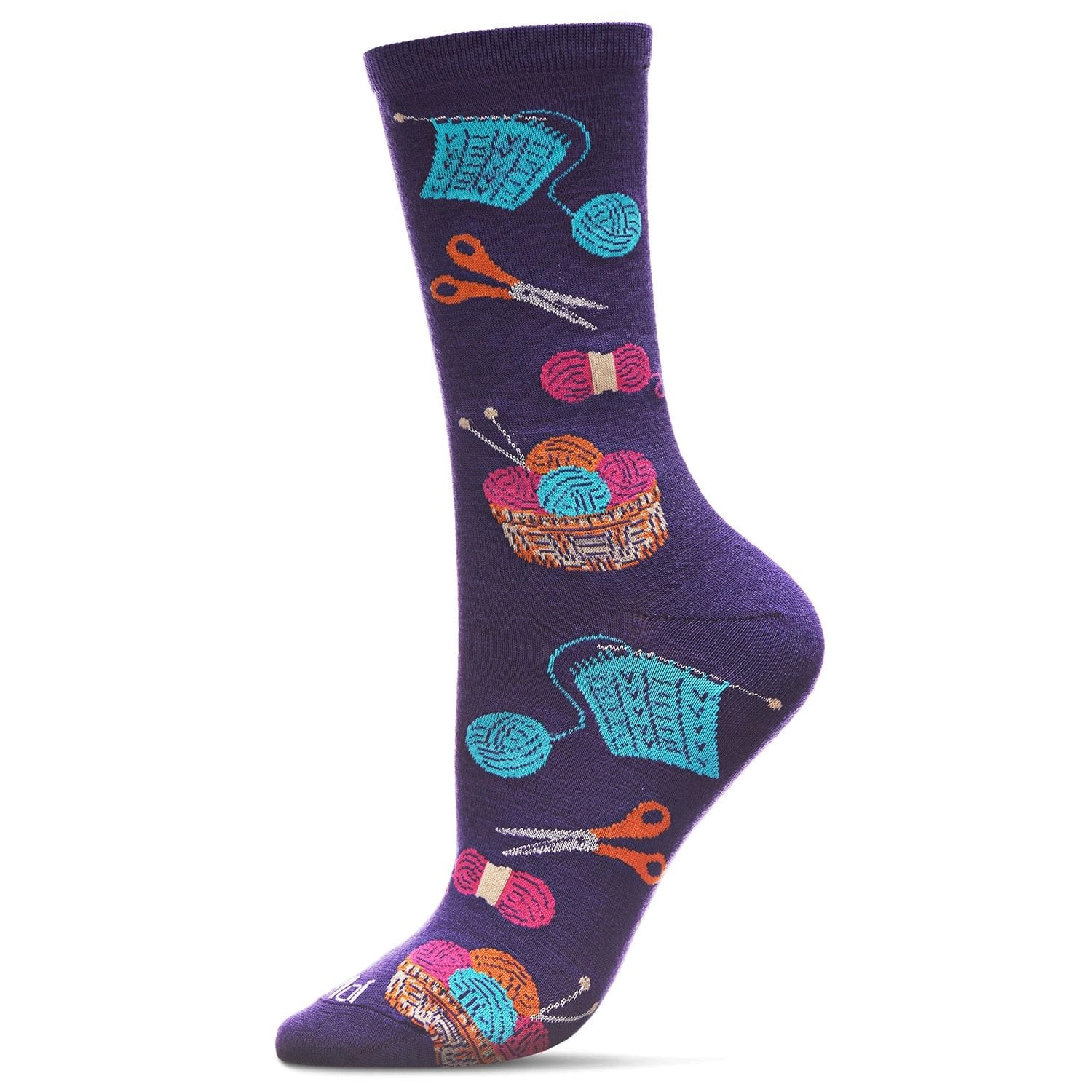 MeMoi Knitting Bamboo Blend Crew Socks