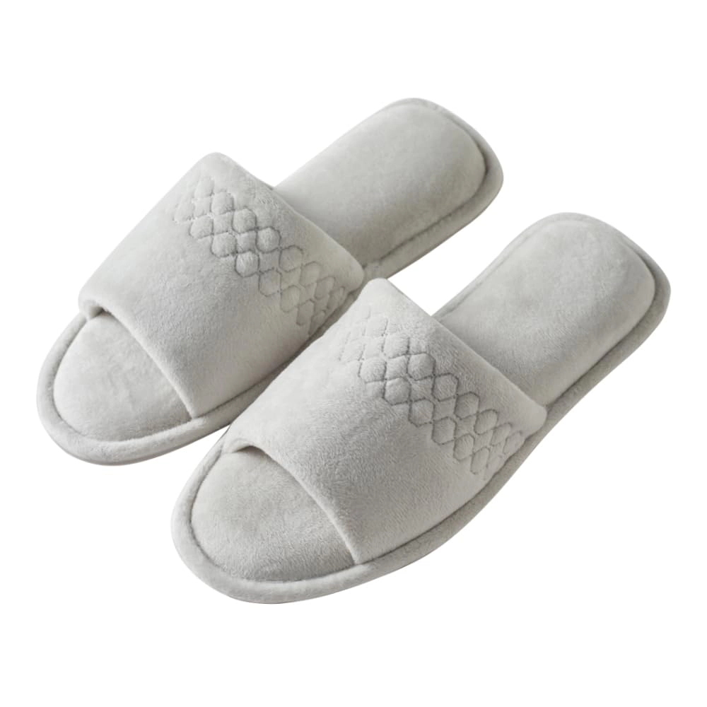 Roxoni Women’s Plush Coral Fleece Slip-On Slippers – Cotton-Filled Comfort with Non-Slip Sole