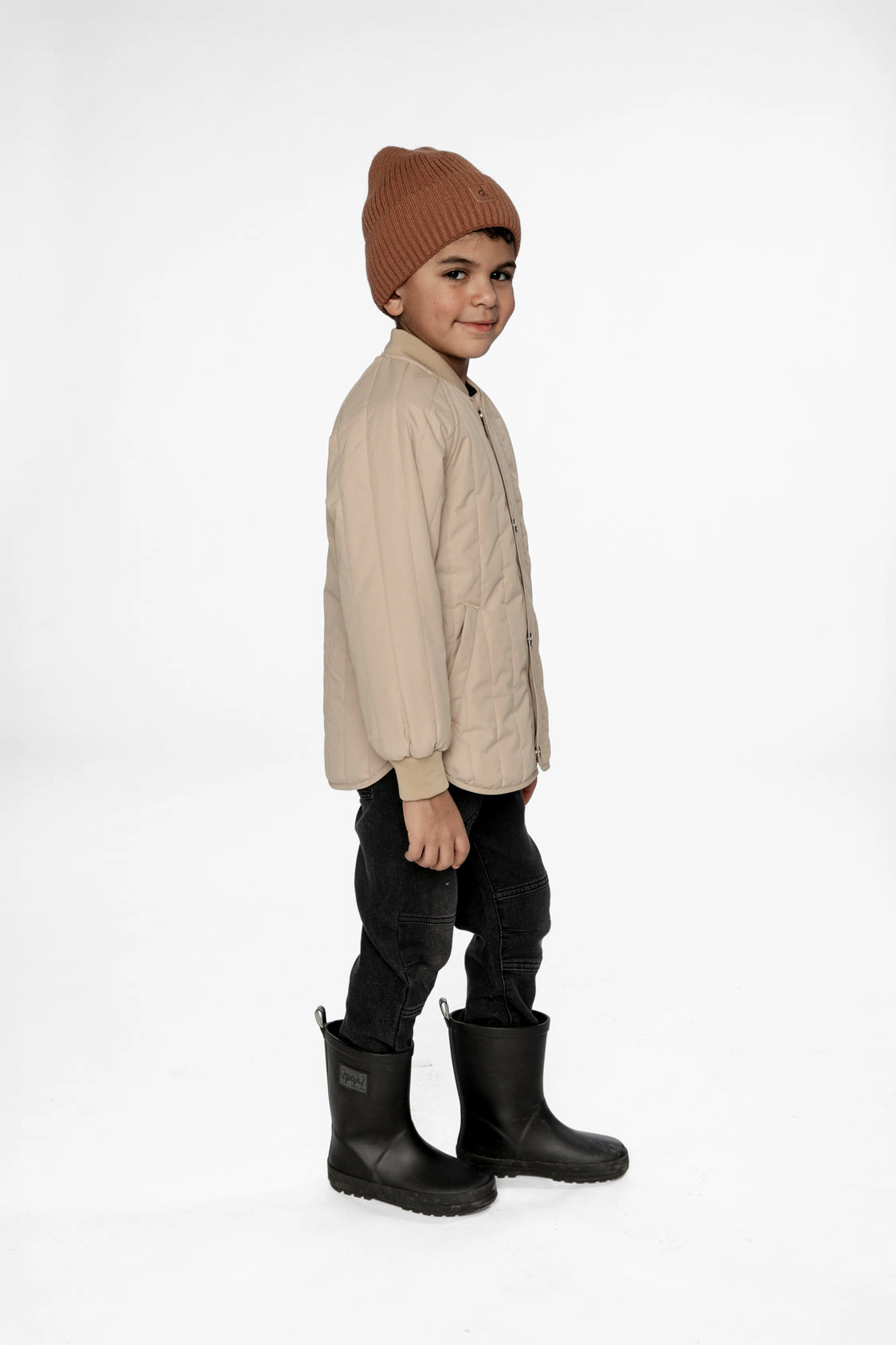Deux par Unisex Quilted Raglan Sleeve Jacket
