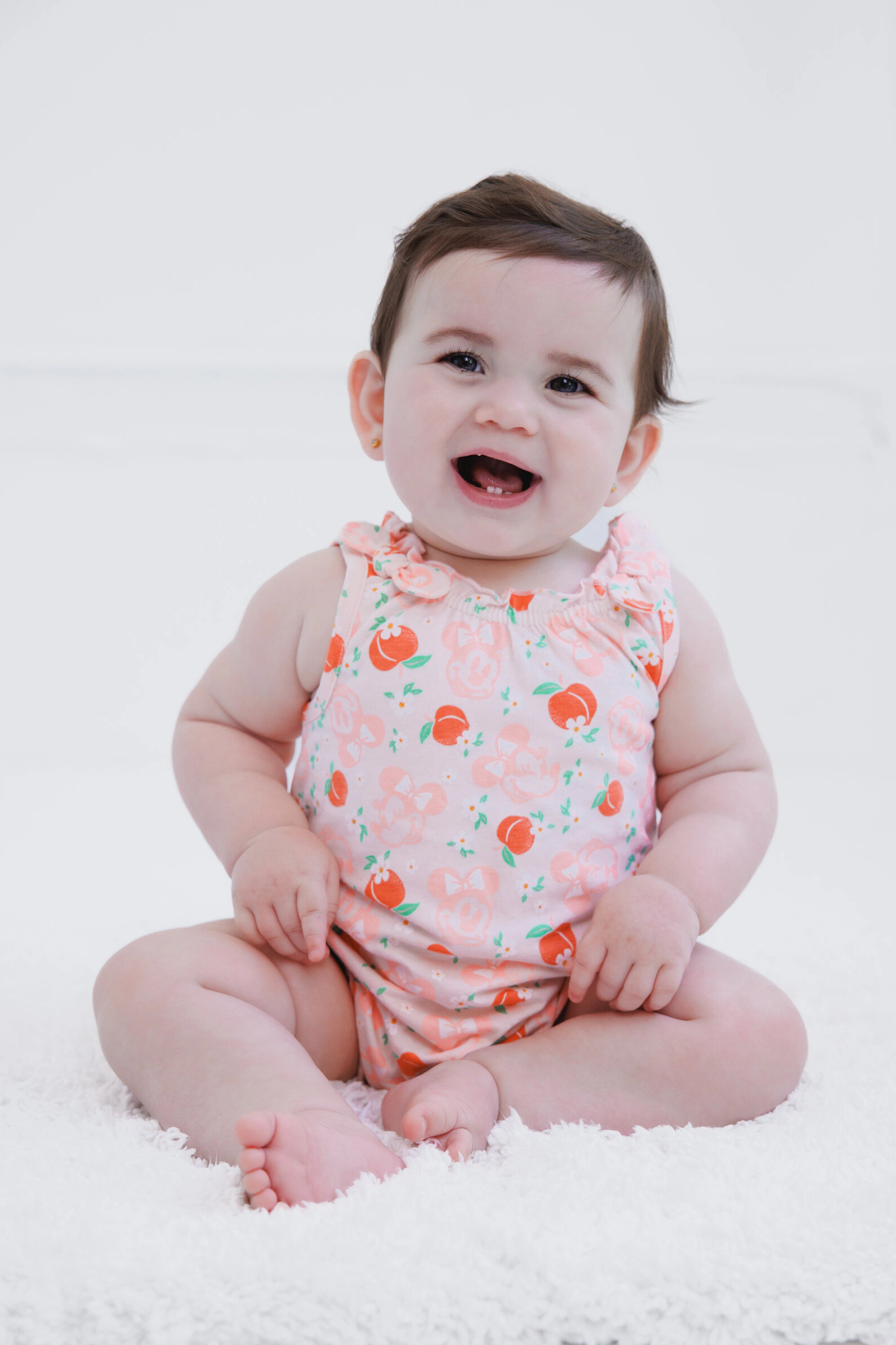 Disney Minnie Mouse Baby Girls' Sleeveless Bubble Romper
