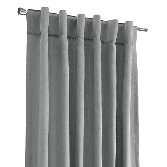 Habitat Mulberry Light Filtering Functional Dual Header Curtain Panel for Windows 54" x 95" Grey