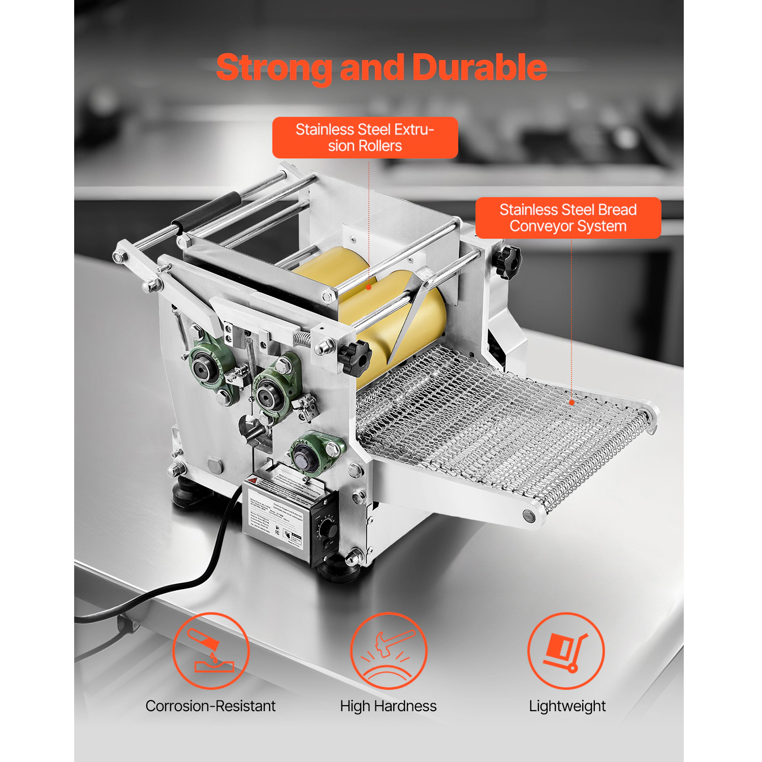 HONGGE Electric Tortilla Maker, Automatic Corn Tortilla Making Machine with Non-Stick Coating