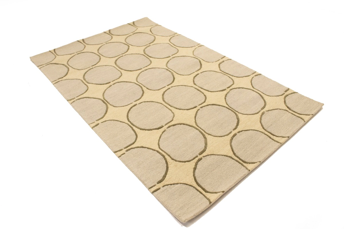 Magic Rugs 5'0 X 8'0 Hand-Tufted Geometric Wool Modern Rug