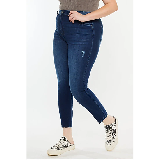 KanCan Women's Plus Size High Rise Ankle Skinny Jeans Karol