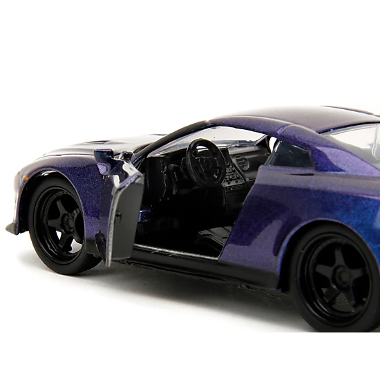 Jada Collectible 2009 Nissan Gt-R (R35) Purple Metallic "Pink Slips" Series 1/32 Diecast Model Car