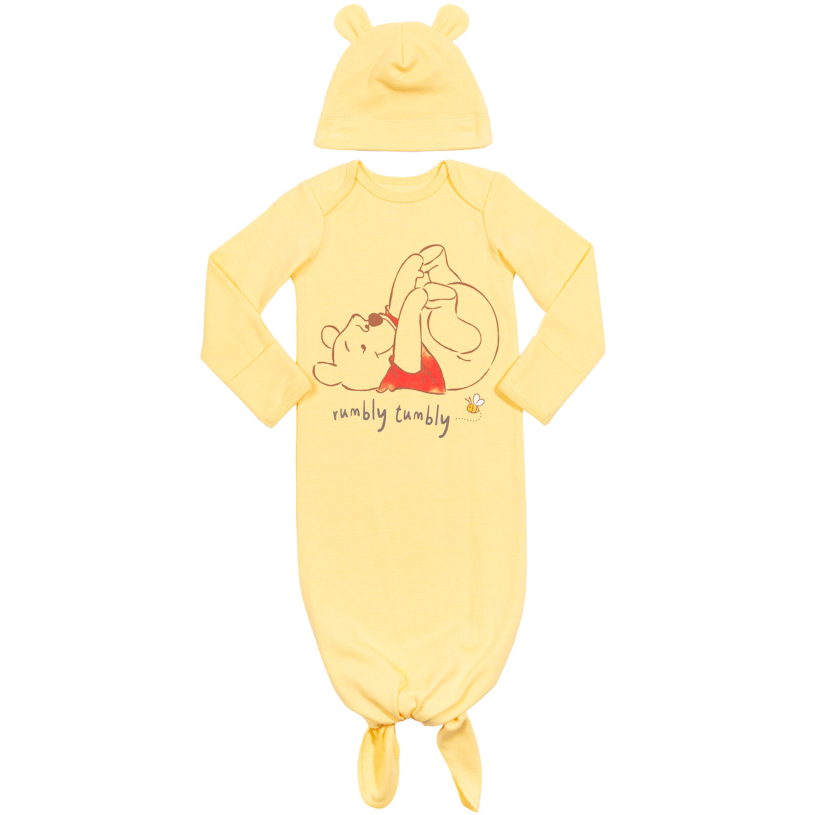 Disney Winnie the Pooh Baby 2-Piece Sleeper Gown and Hat Set