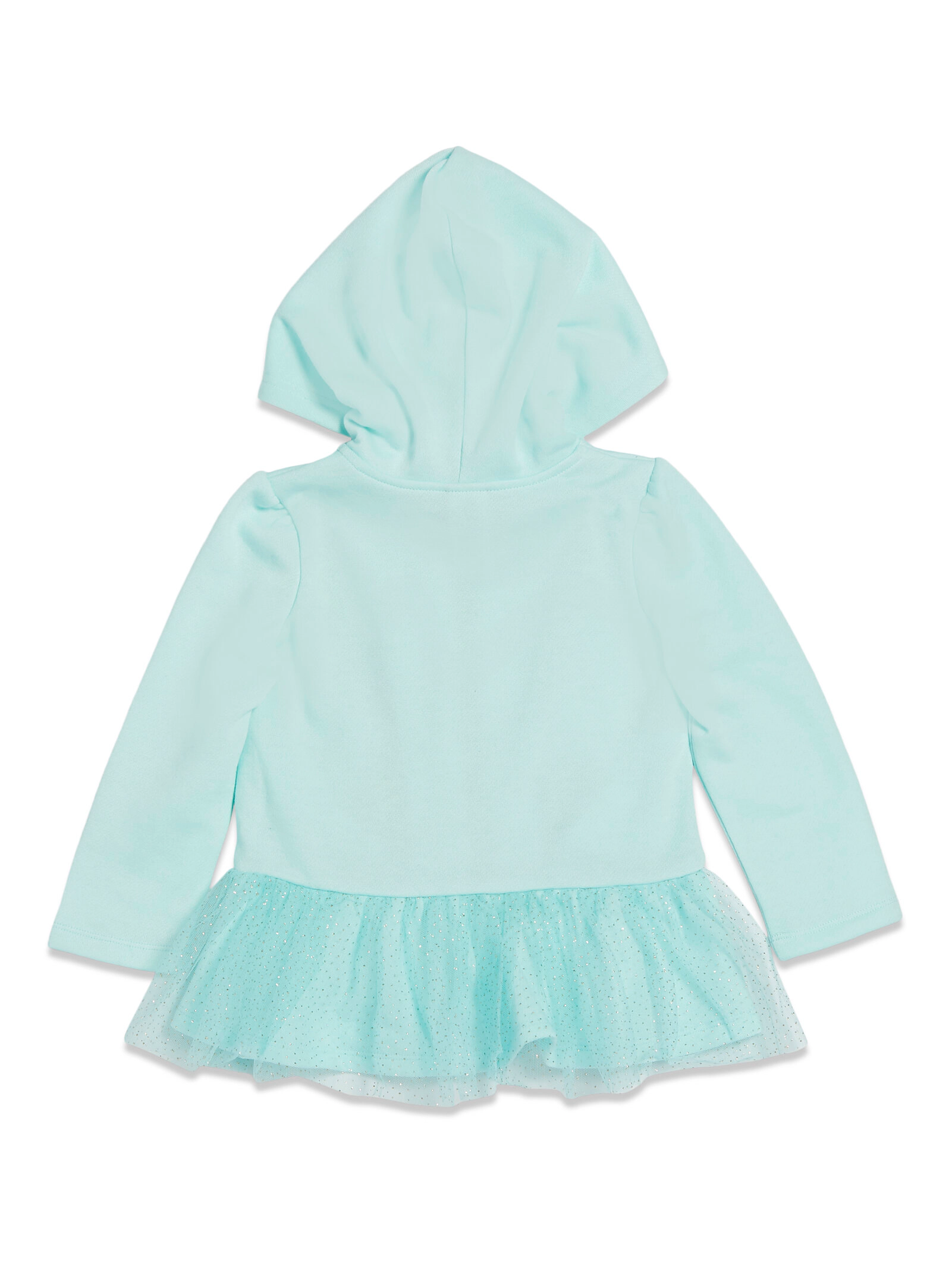 Disney Princess Girls' Zip-Up Hooded Sweatshirt