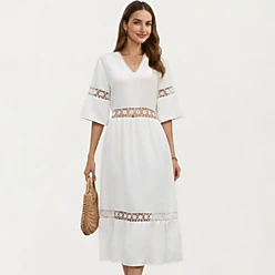 jcpenney white formal dresses Women's Midi plus size white dress