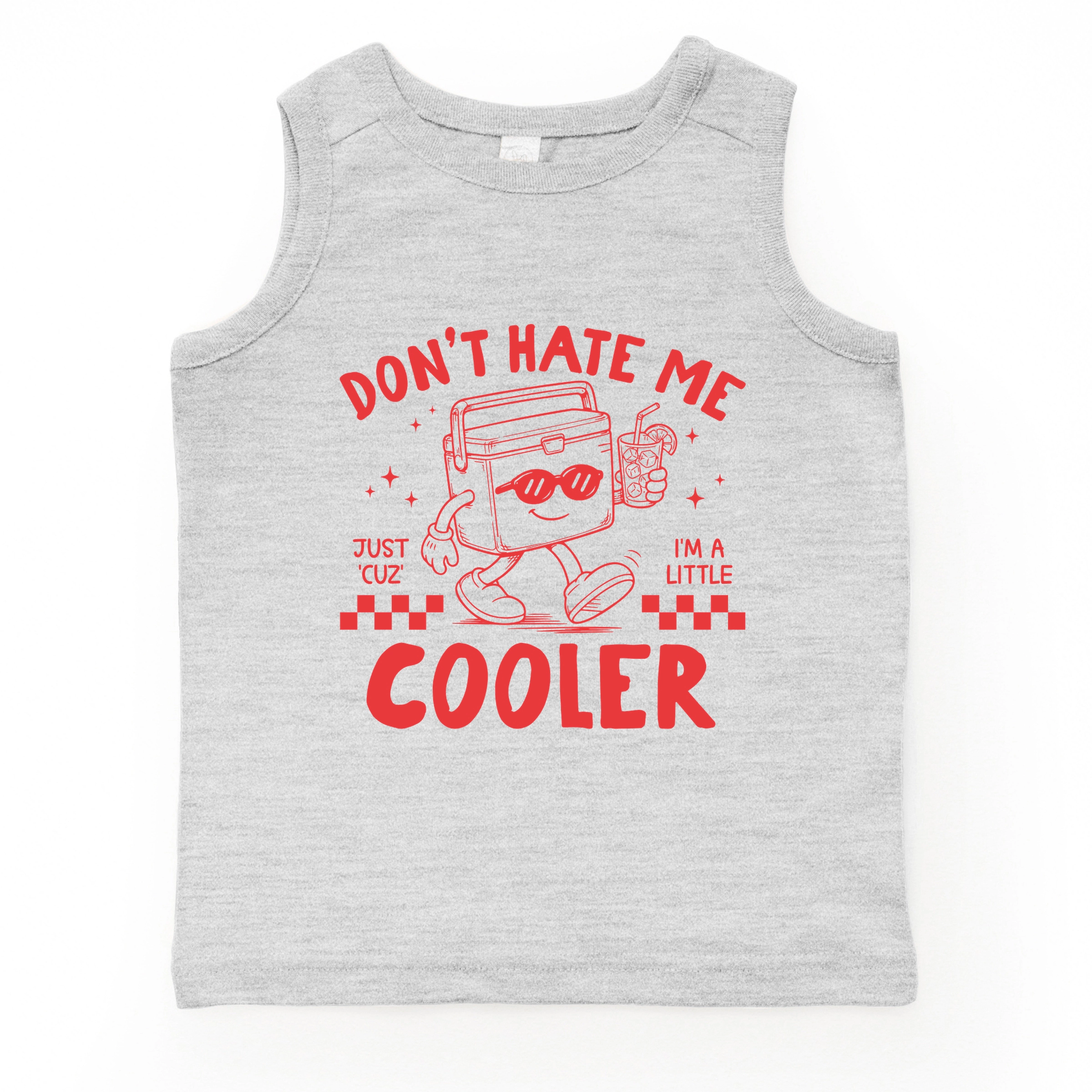 The Juniper Shop - Youth Tank Top Just A Little Cooler Checkered