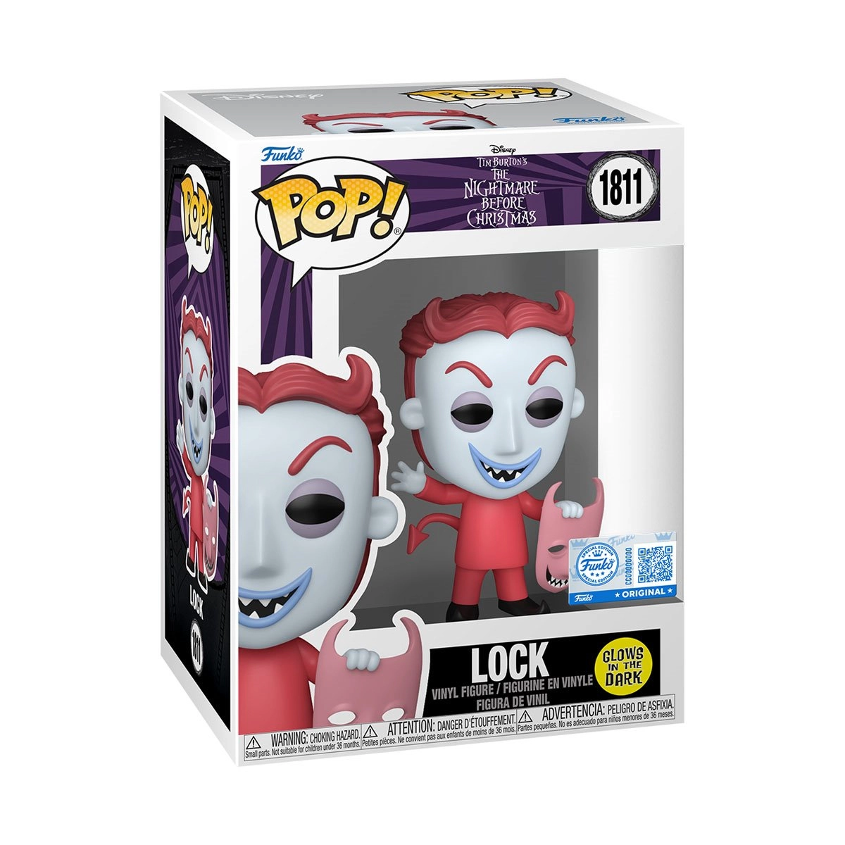 Funko Pop! Nightmare Before Christmas: Lock #1811 Glows in the Dark