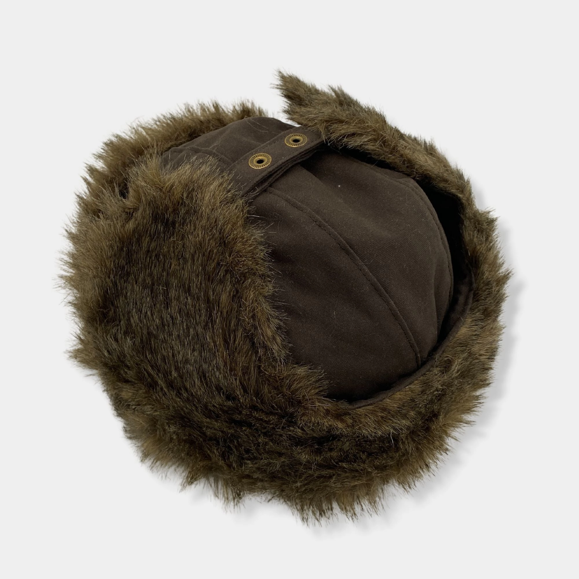 Kanut Sports Lakeson Trapper Hat - Waxed Cotton, Faux Fur Lining
