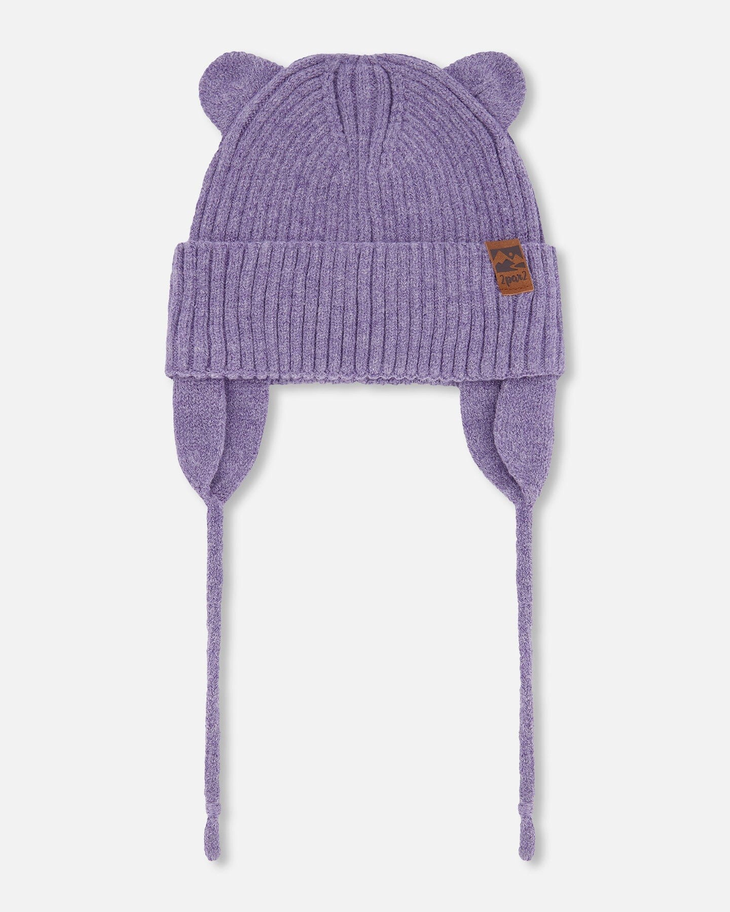 Deux par Girls Ribbed 3D Ear Knit Hat