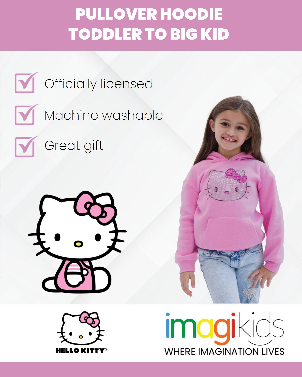 Hello Kitty Girls' Fleece Hoodie