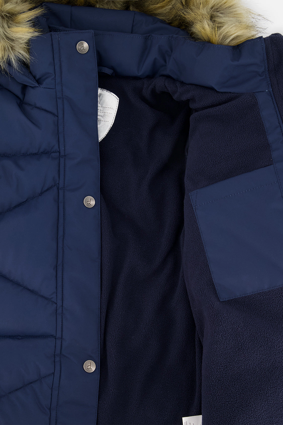 Deux par Girls Diamond Quilted Long Winter Puffer Coat