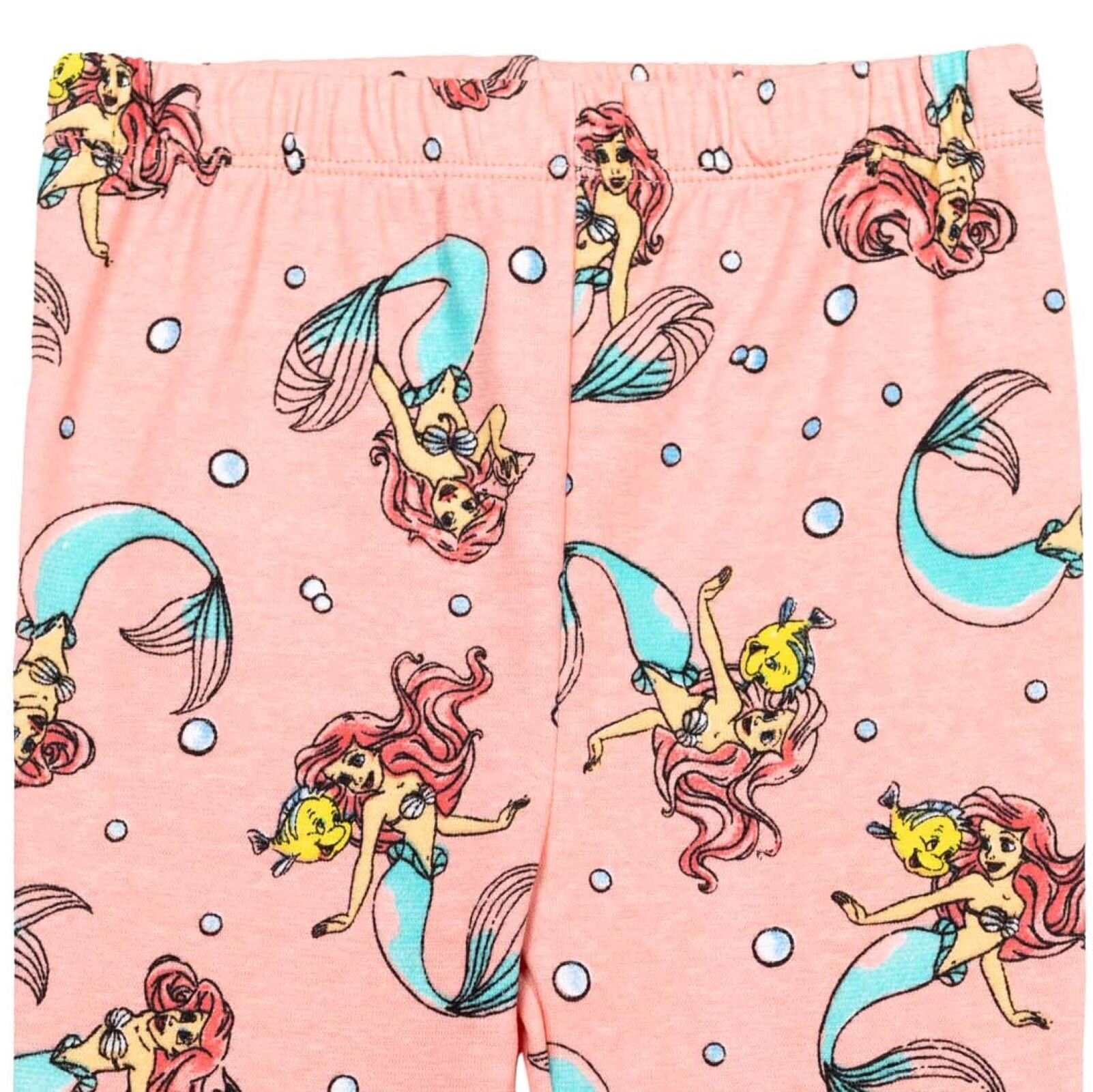 Disney The Little Mermaid Princess Ariel Girls' Glitter T-Shirt and Leggings Set